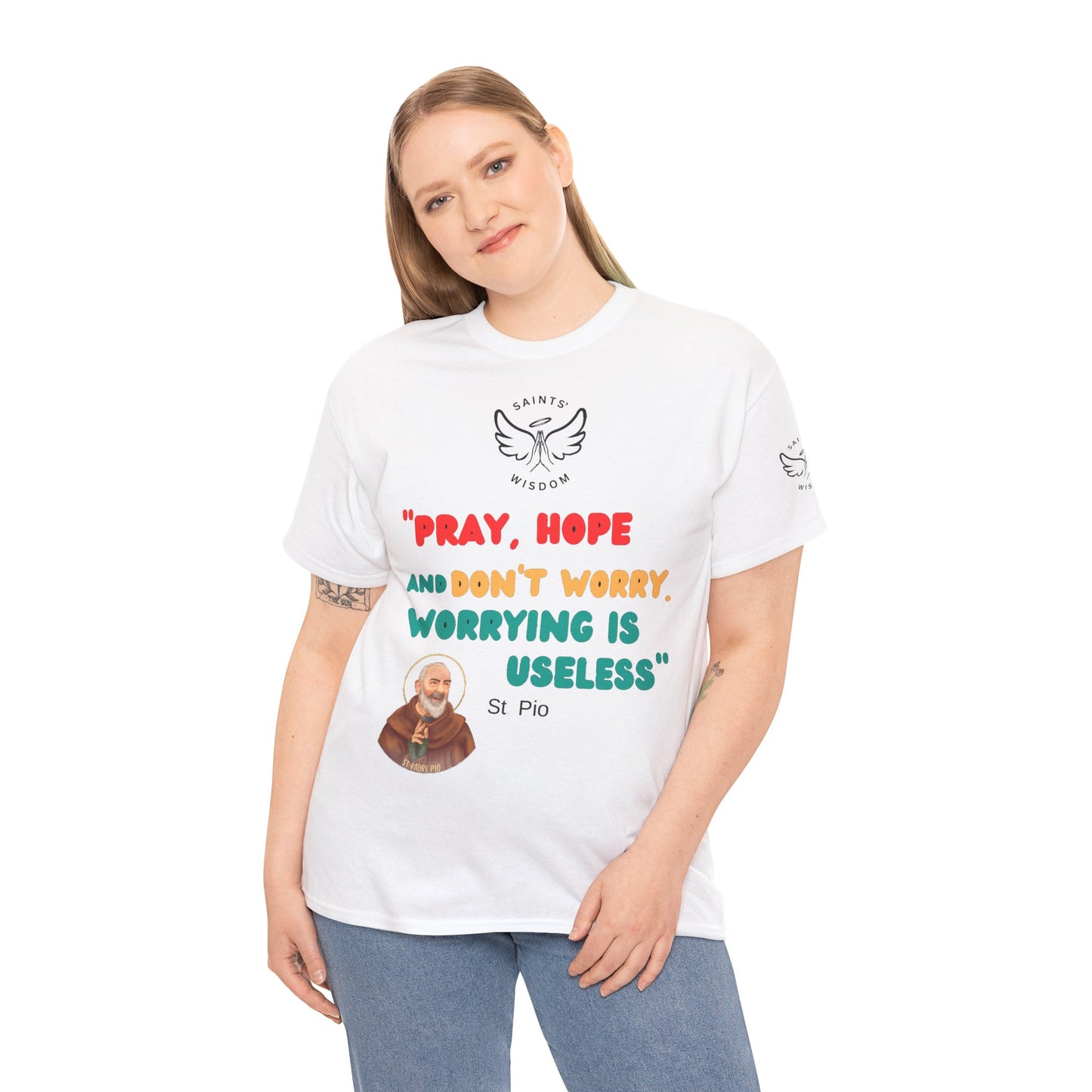 St Padre Pio Quote T-Shirt (CT)