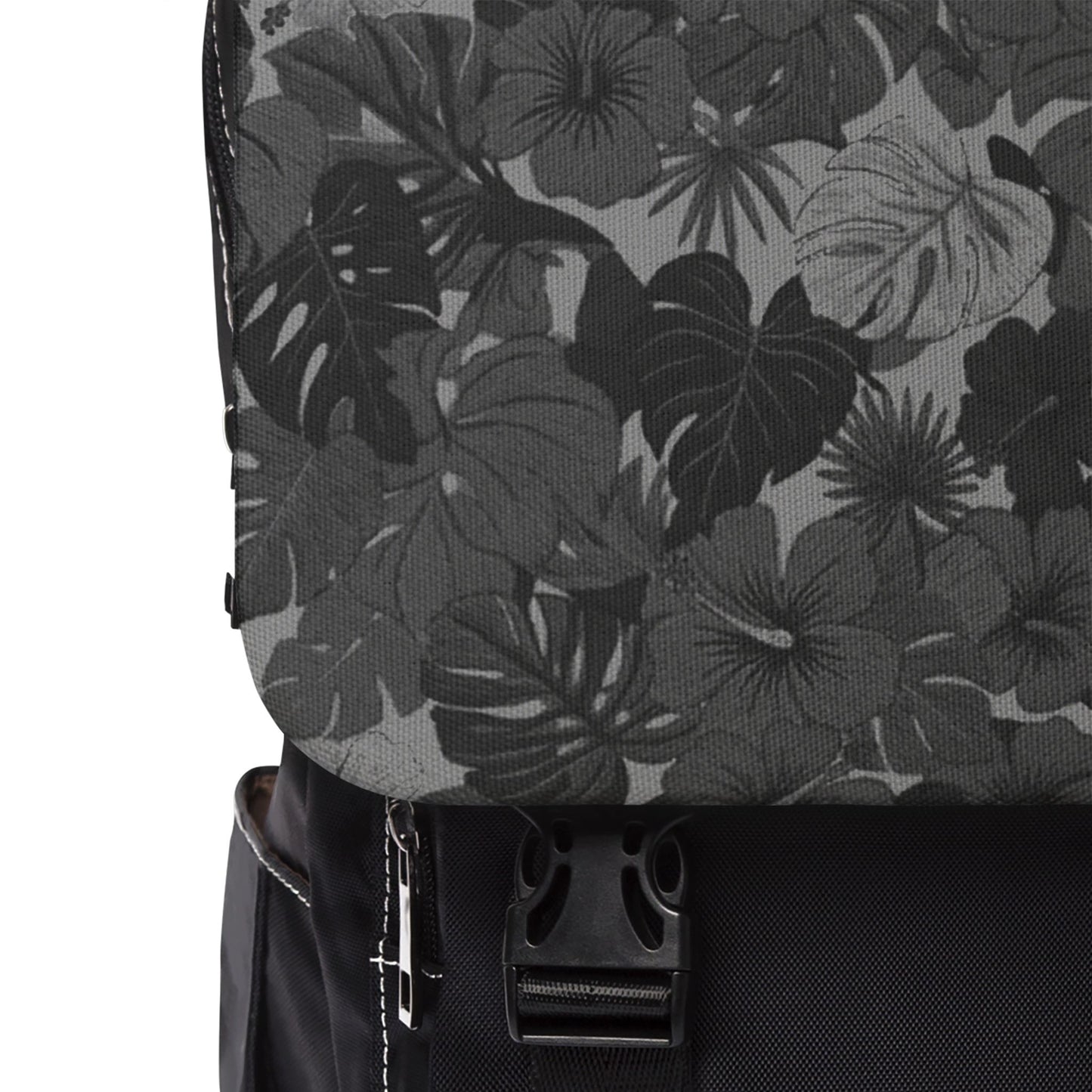 Black Floral Casual Summer Backpack — Lightweight Everyday Travel Bag - Trending Novelties & Gifts