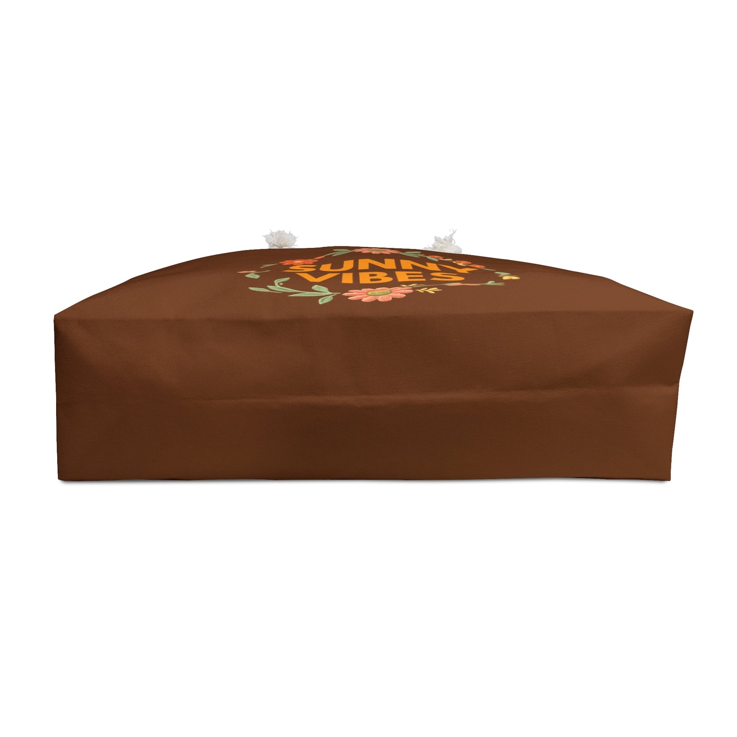 Sunny Vibes Floral Weekender Bag — Brown Travel Tote for Beach, Summer Getaways & Gifts - Trending Novelties & Gifts