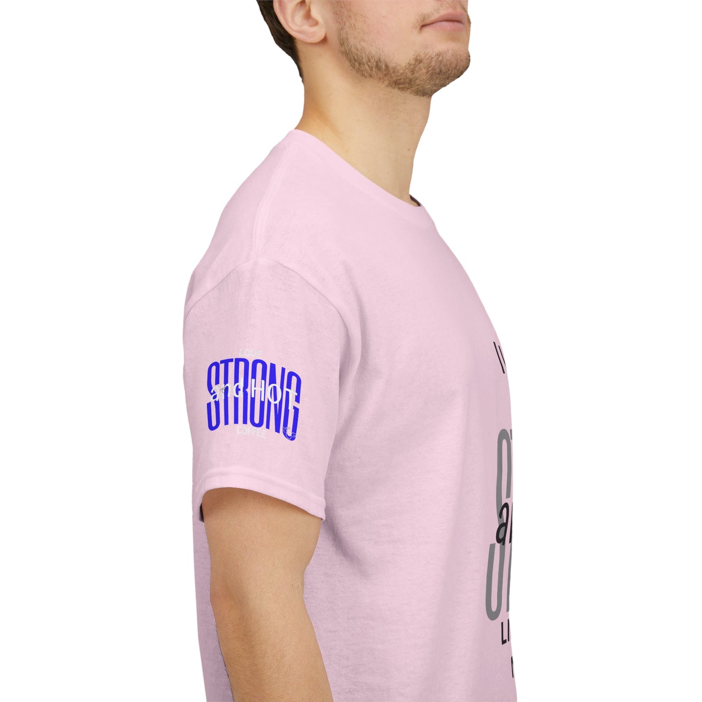 Coffee Lover Heavy Cotton Tee - I Love My Coffee Strong and Hot