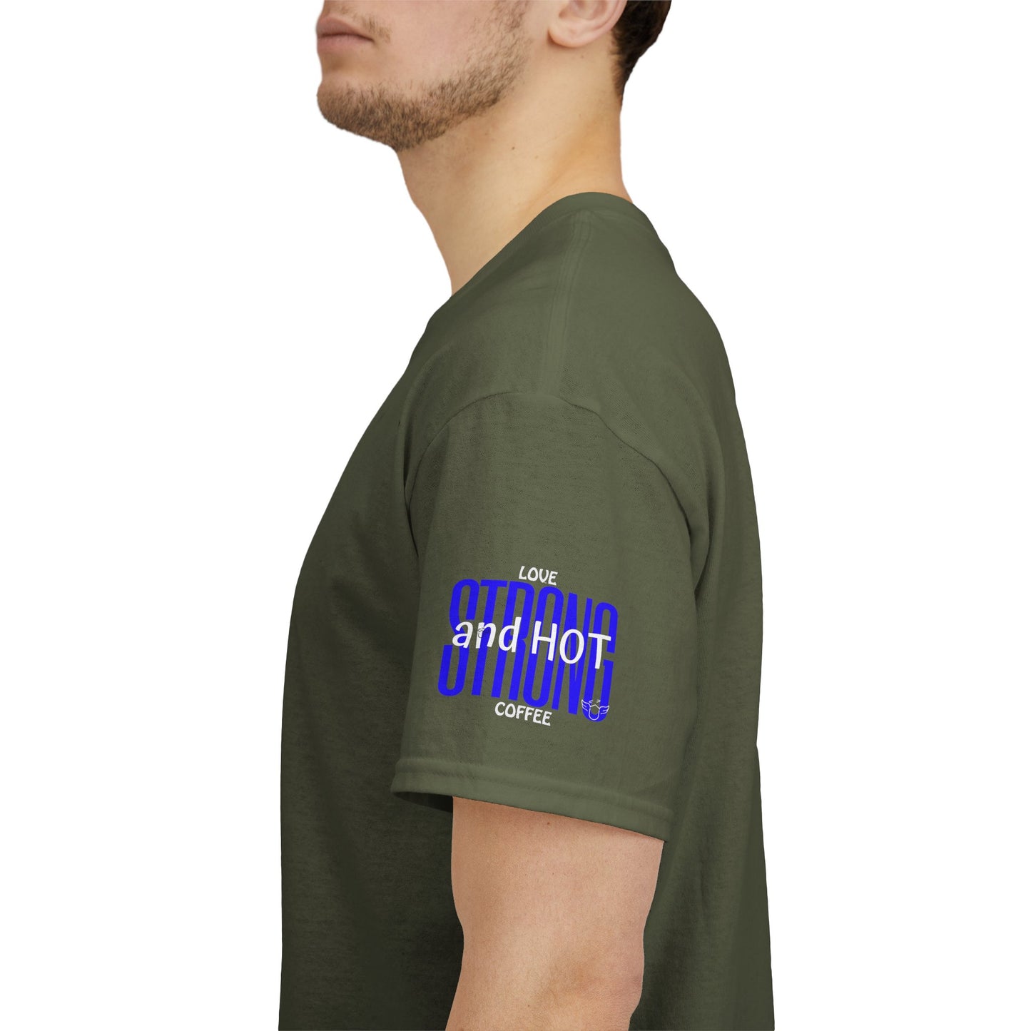 Coffee Lover Heavy Cotton Tee - I Love My Coffee Strong and Hot