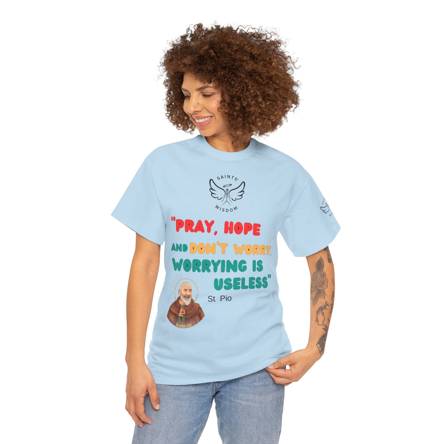 St Padre Pio Quote T-Shirt (CT)