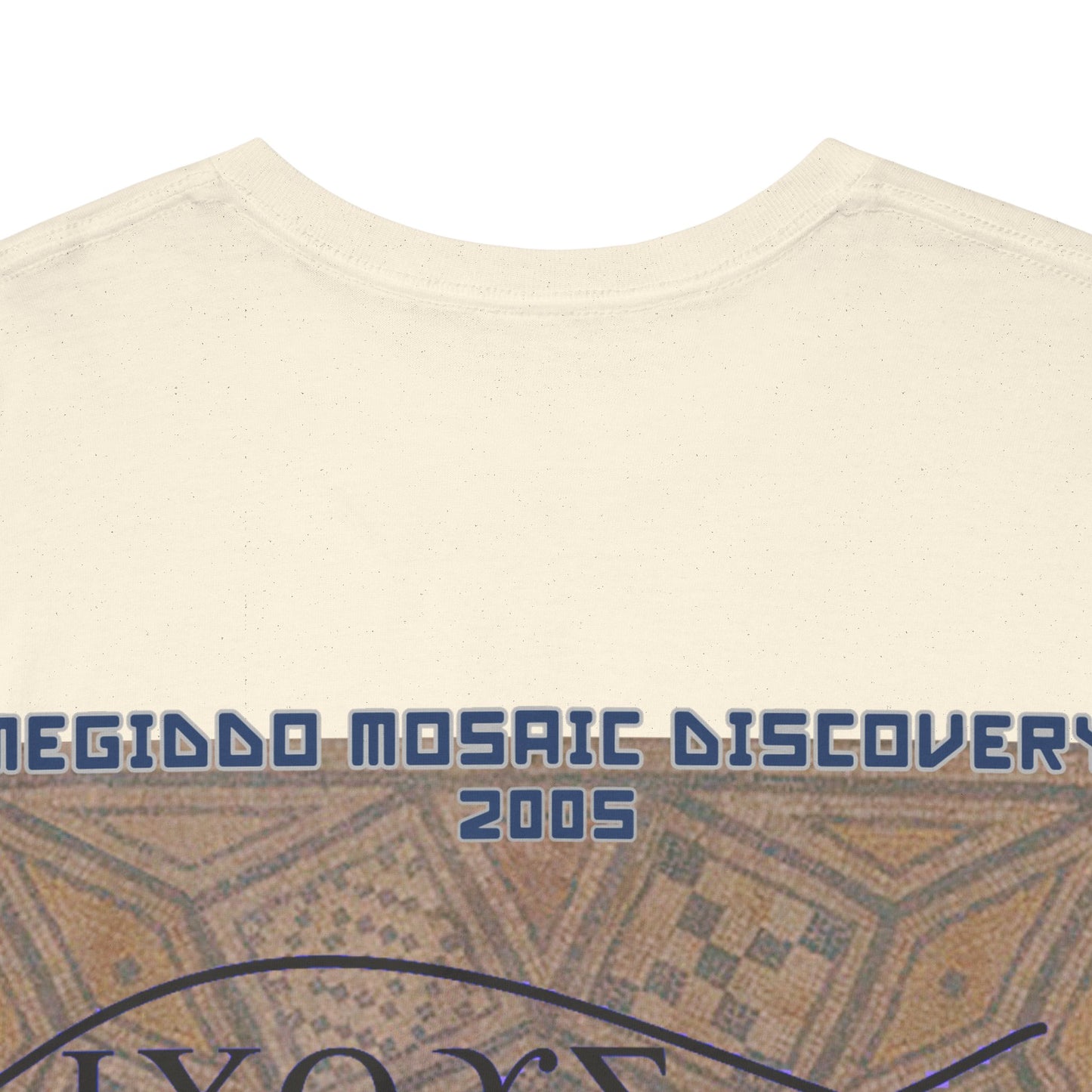 Megiddo Mosaic Unisex Tee - Catholic Faith Souvenir T-Shirt. MMD