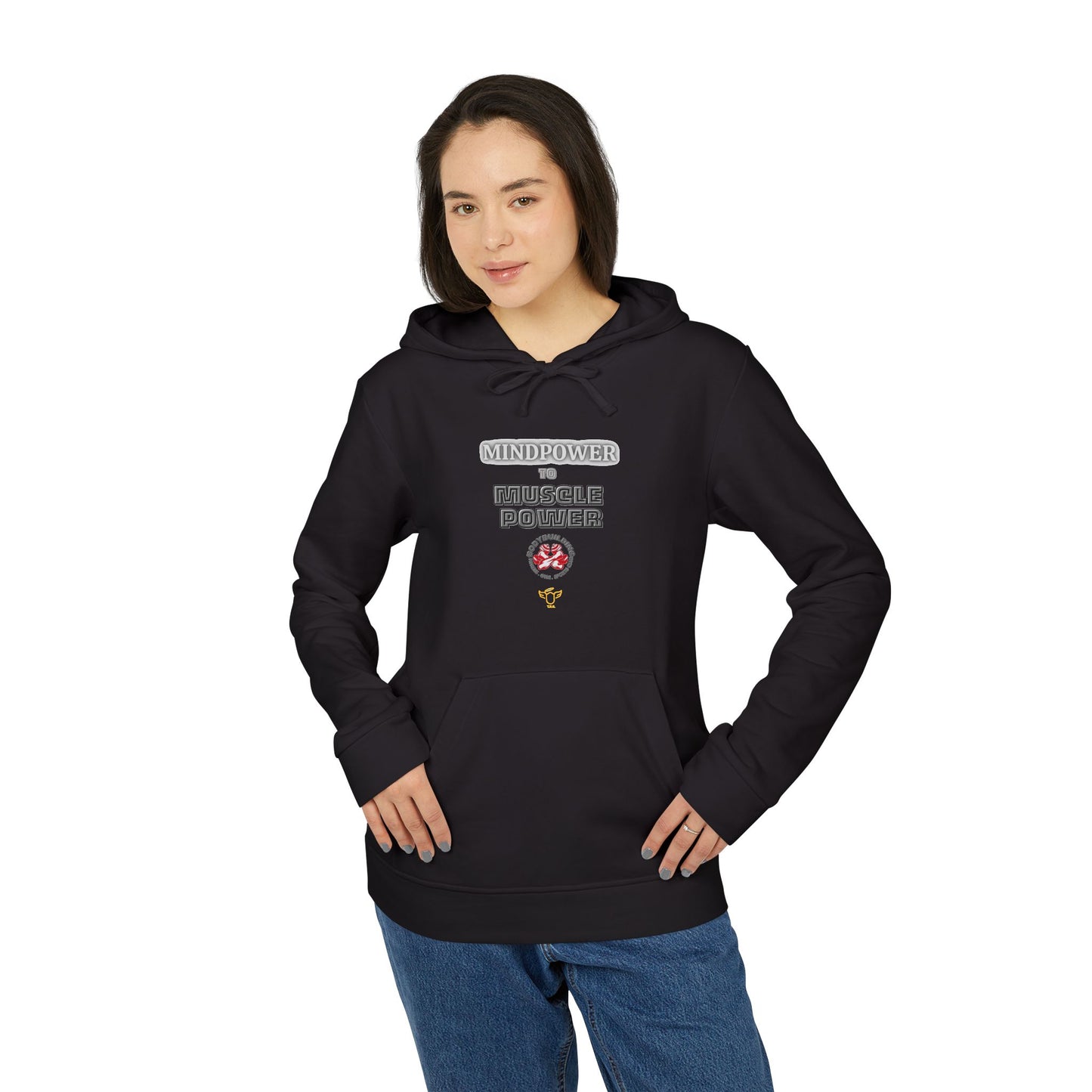 Adidas Sports Hoodie with Motivational Gym Quote