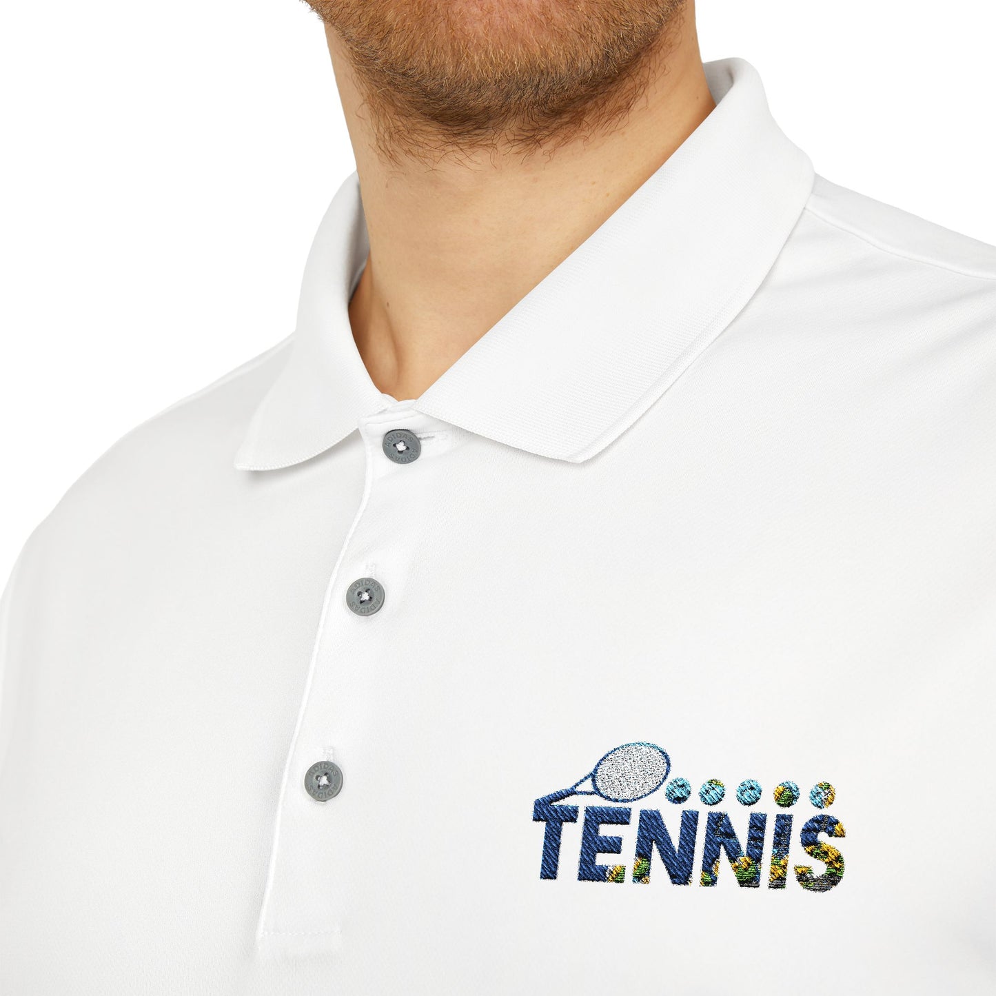 Adidas Tennis Sport Polo Shirt (Sky Creative1)