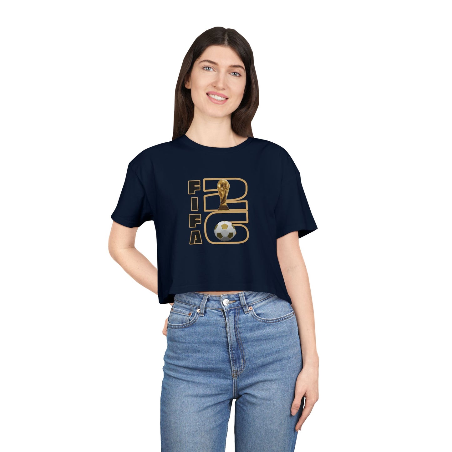 Women's Crop Tee — FIFA World Cup Soccer '26 Graphic