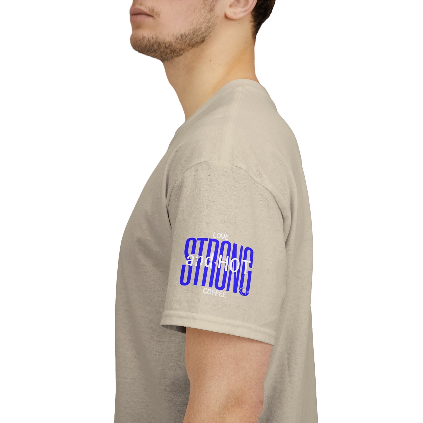 Coffee Lover Heavy Cotton Tee - I Love My Coffee Strong and Hot