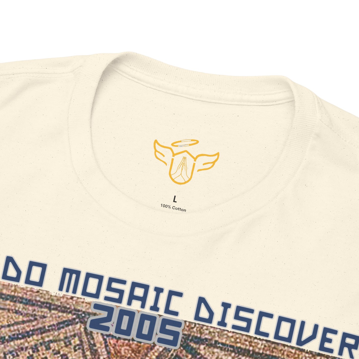 Megiddo Mosaic Unisex Tee - Catholic Faith Souvenir T-Shirt. MMD