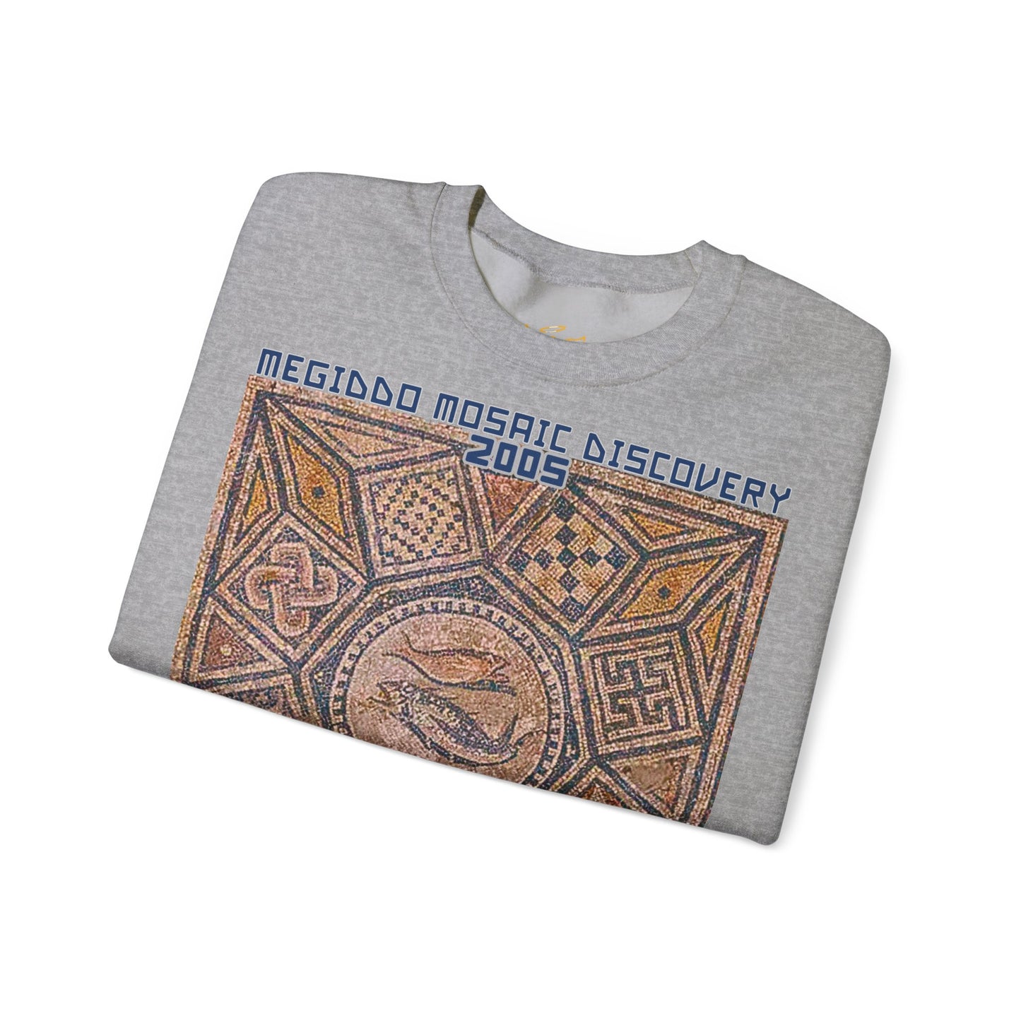Megiddo Mosaic Unisex Sweatshirt, Catholic Faith Souvenir Sweatshirt. MMD