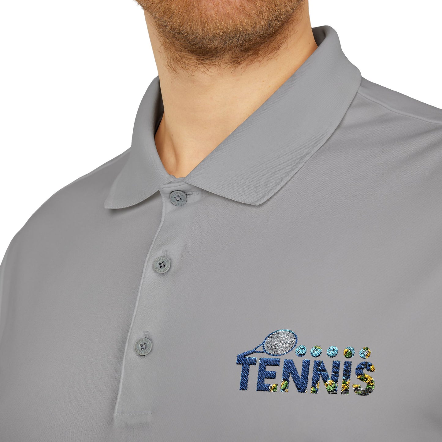 Adidas Tennis Sport Polo Shirt (Sky Creative1)
