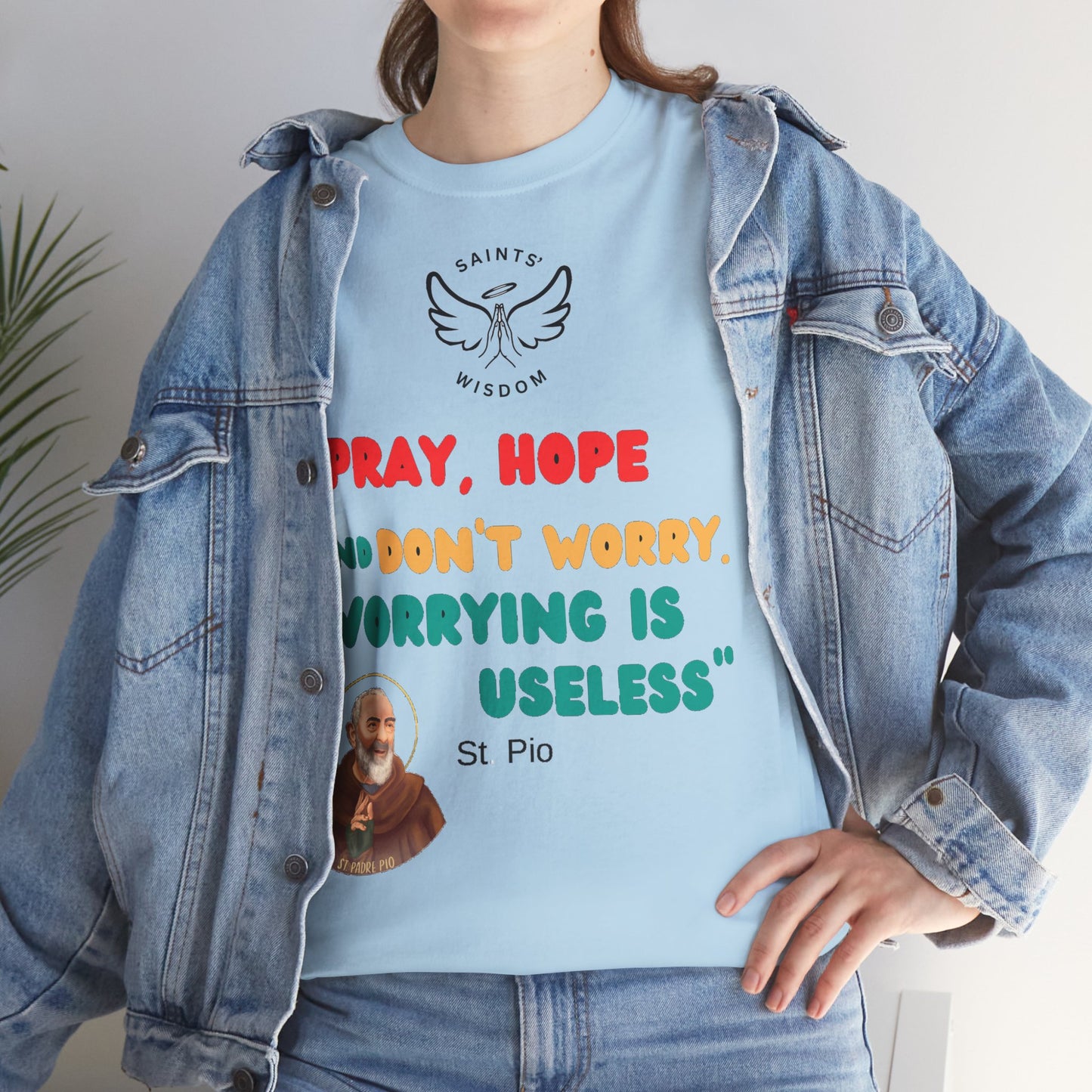 St Padre Pio Quote T-Shirt (CT)