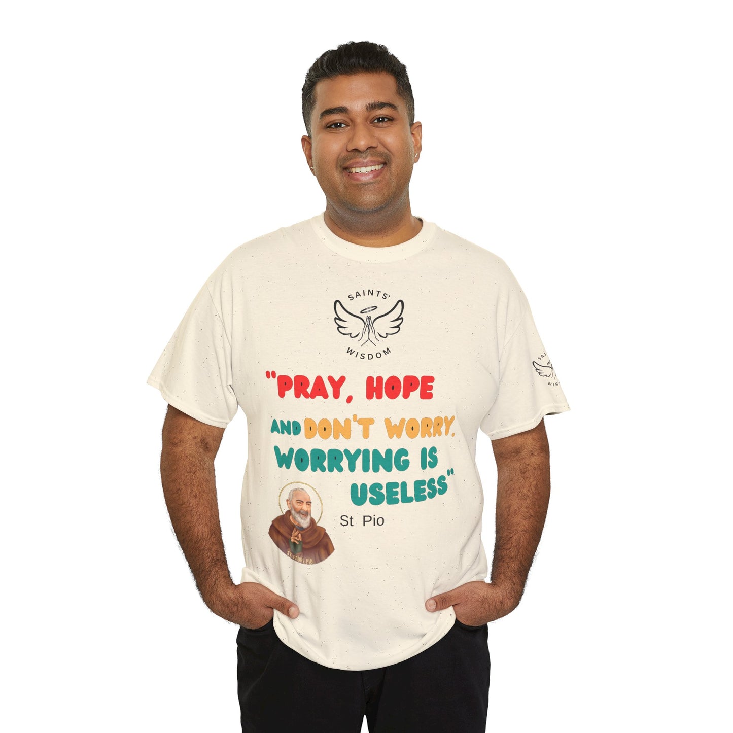 St Padre Pio Quote T-Shirt (CT)