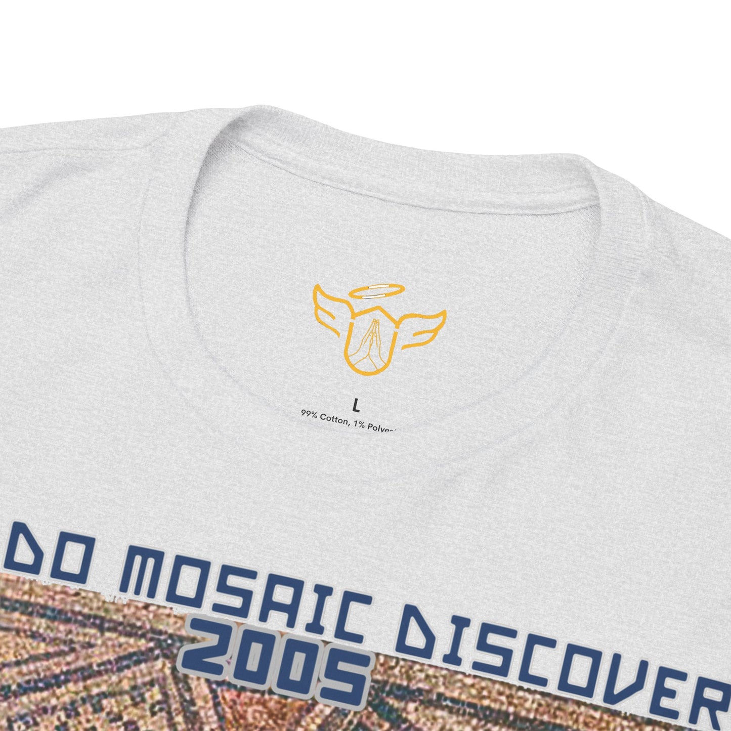 Megiddo Mosaic Unisex Tee - Catholic Faith Souvenir T-Shirt. MMD