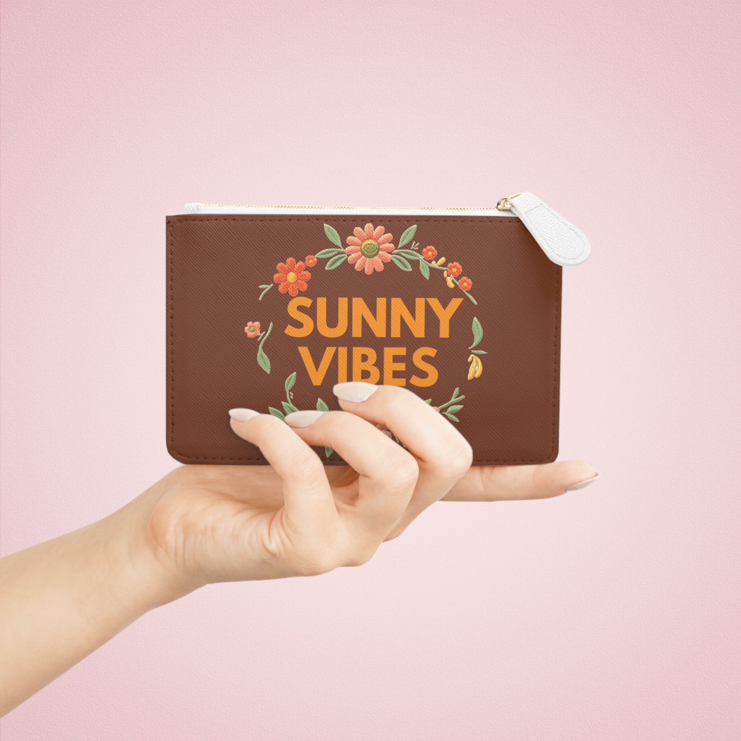 Summer Mini Clutch Bag — Sunny Vibes Floral Zip Pouch - Trending Novelties & Gifts