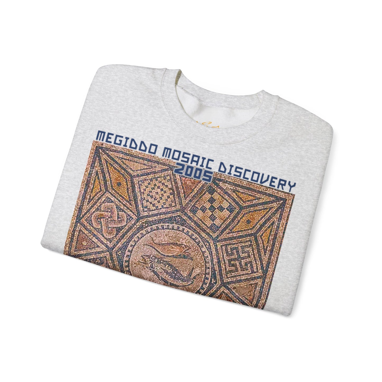 Megiddo Mosaic Unisex Sweatshirt, Catholic Faith Souvenir Sweatshirt. MMD