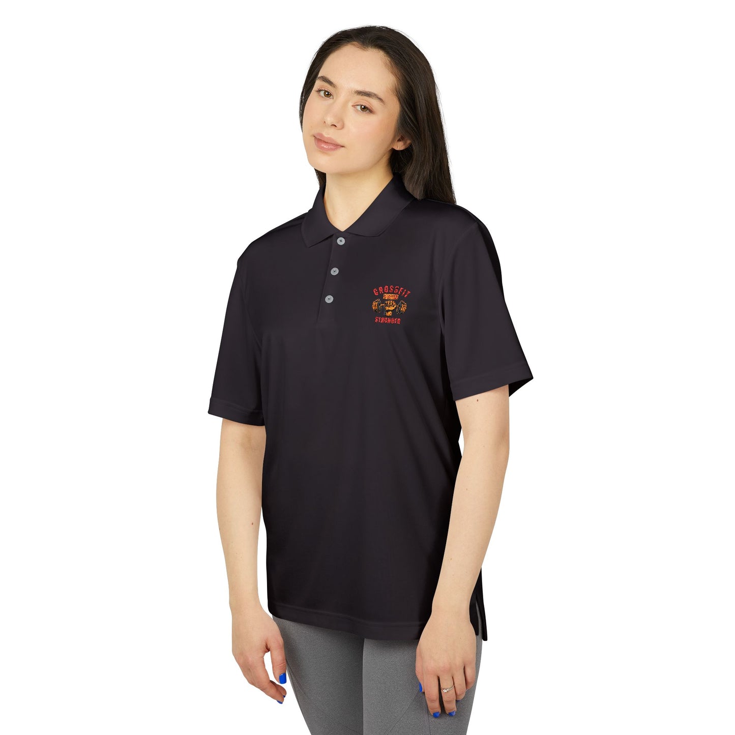 Performance Polo CrossFit Stronger Motif