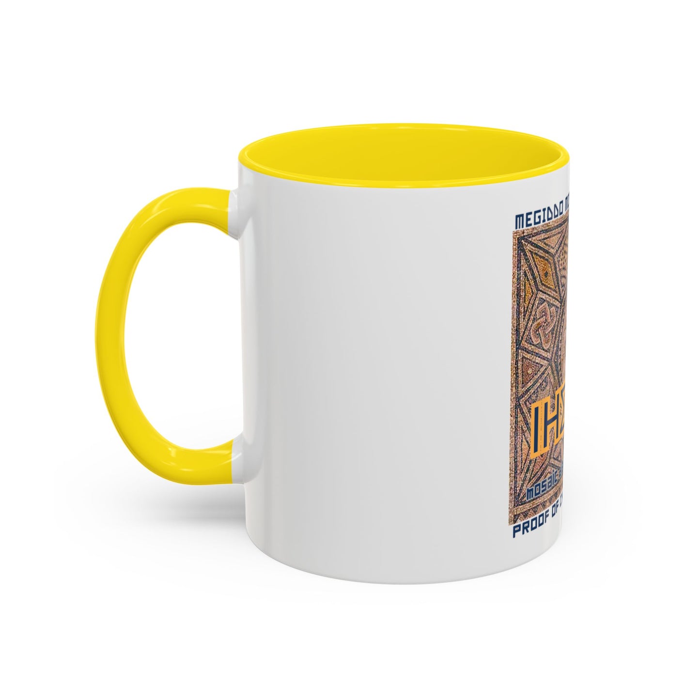 Megiddo Mosaic Accent Coffee Mug, Unique Gift for Christ’s Divinity, Coffee Lover's Gift, Mosaic Art Mug.MMD