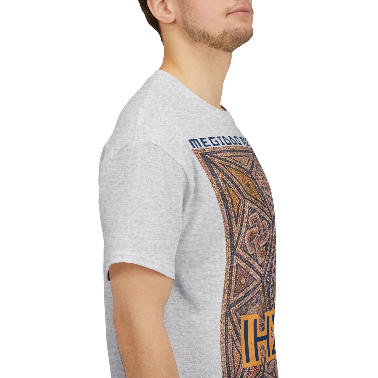 Megiddo Mosaic Unisex Tee - Catholic Faith Souvenir T-Shirt. MMD