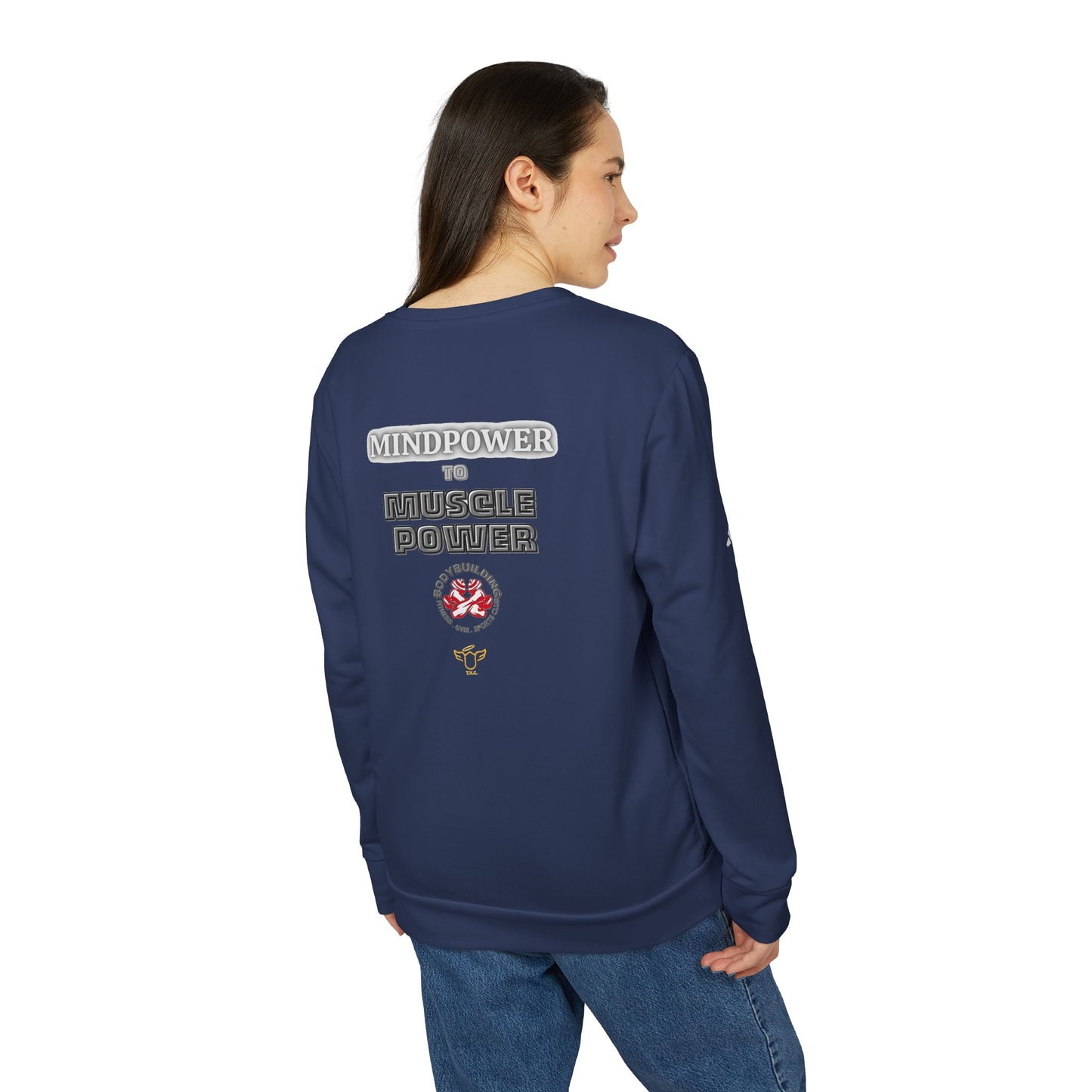 Adidas Sports Sweatshirt with Motivational Quote