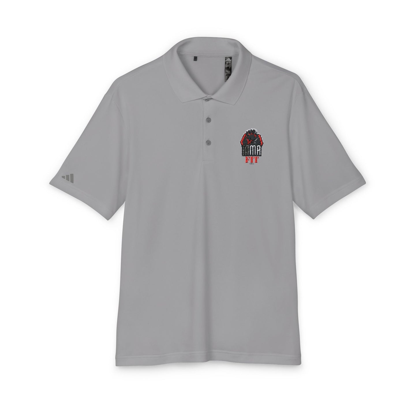 Adidas Polo Shirt with Embroidered MMA Motif