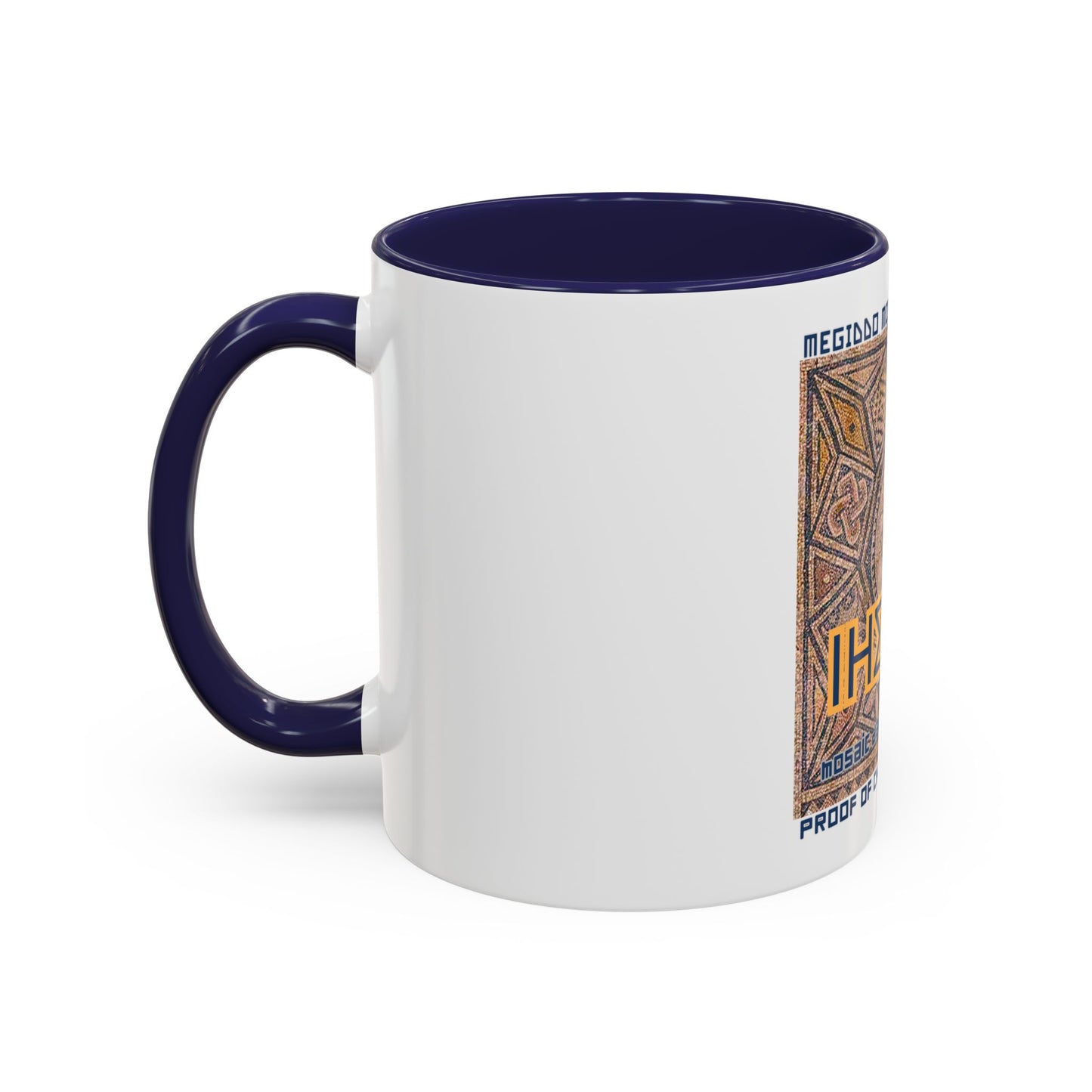 Megiddo Mosaic Accent Coffee Mug, Unique Gift for Christ’s Divinity, Coffee Lover's Gift, Mosaic Art Mug.MMD