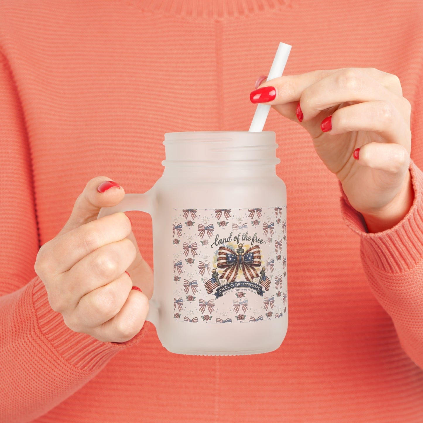 USA 250th ANNIVERSARY Mason Jar - Trending Novelties & Gifts