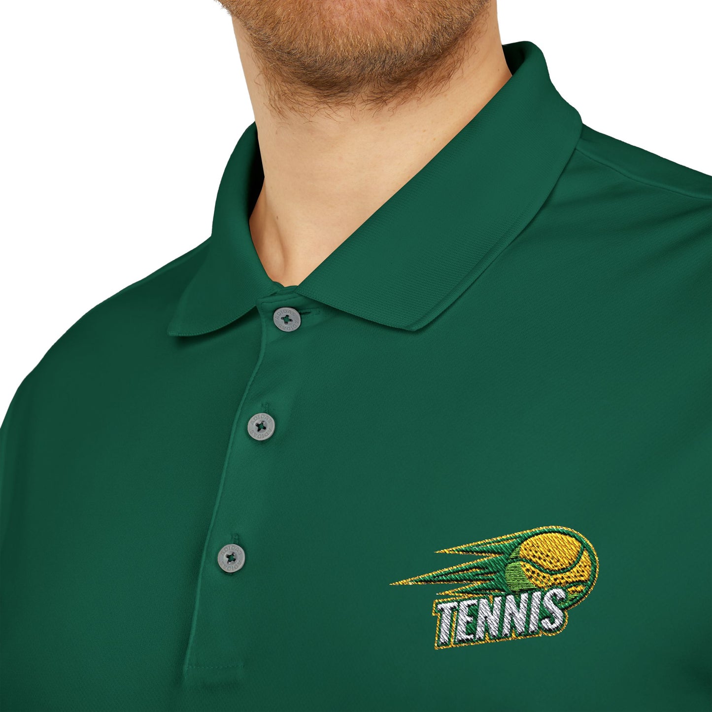 Adidas Tennis Affair Polo Shirt - Creative Graphic Motif