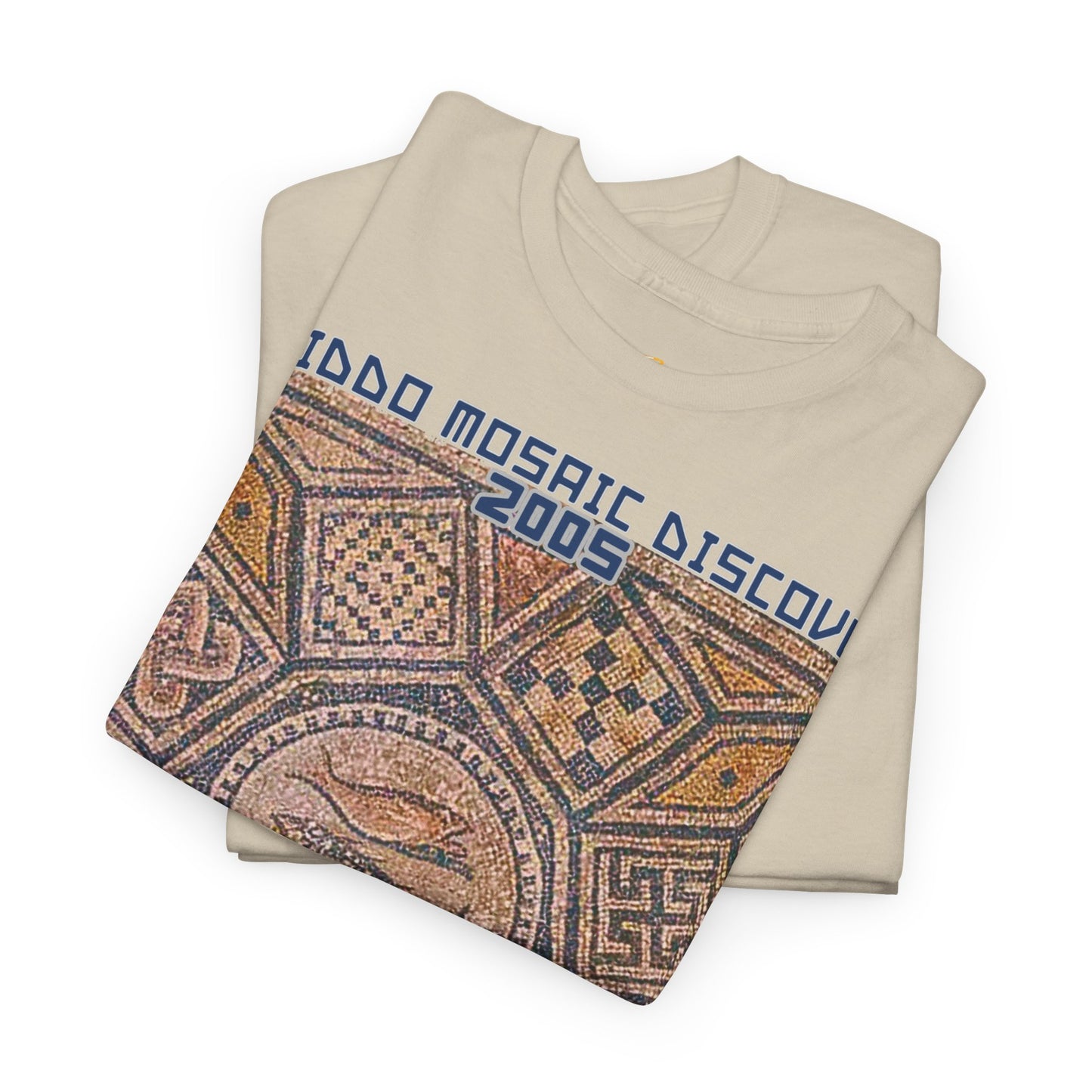 Megiddo Mosaic Unisex Tee - Catholic Faith Souvenir T-Shirt. MMD