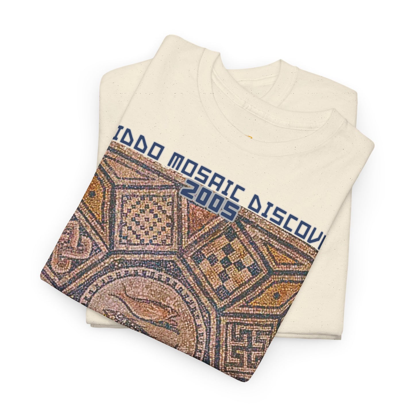 Megiddo Mosaic Unisex Tee - Catholic Faith Souvenir T-Shirt. MMD