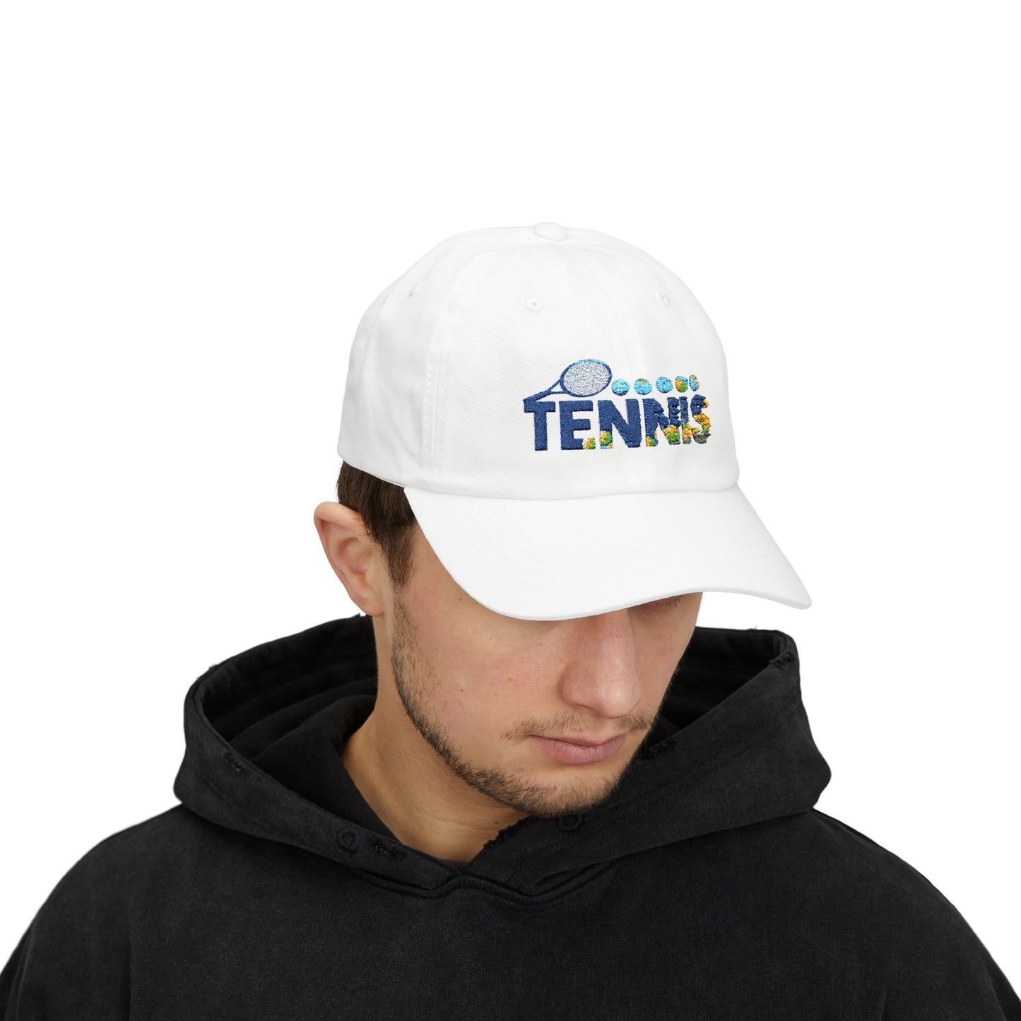 Tennis Creative Graphic Design Cap (Sky Creative1) (EM)