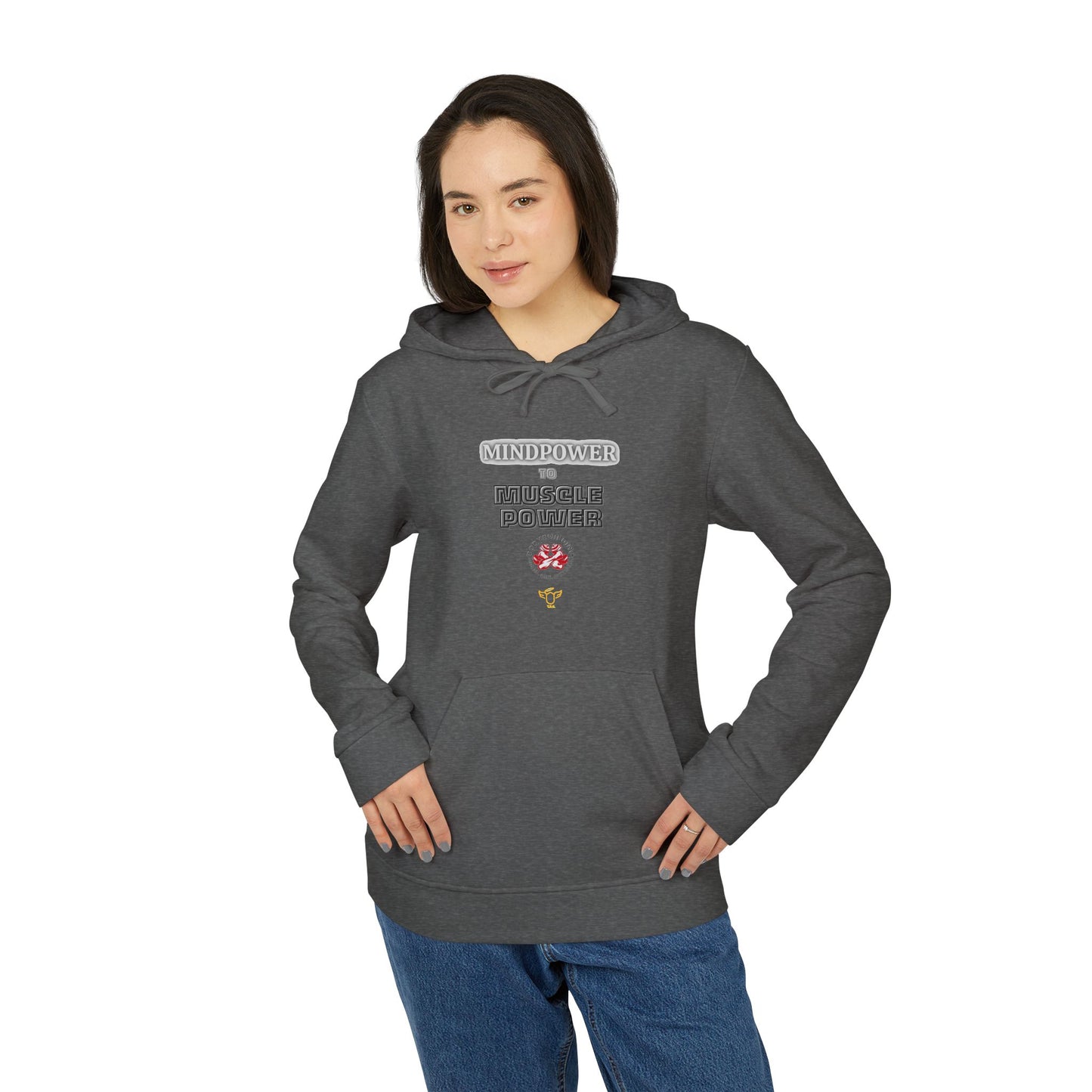 Adidas Sports Hoodie with Motivational Gym Quote