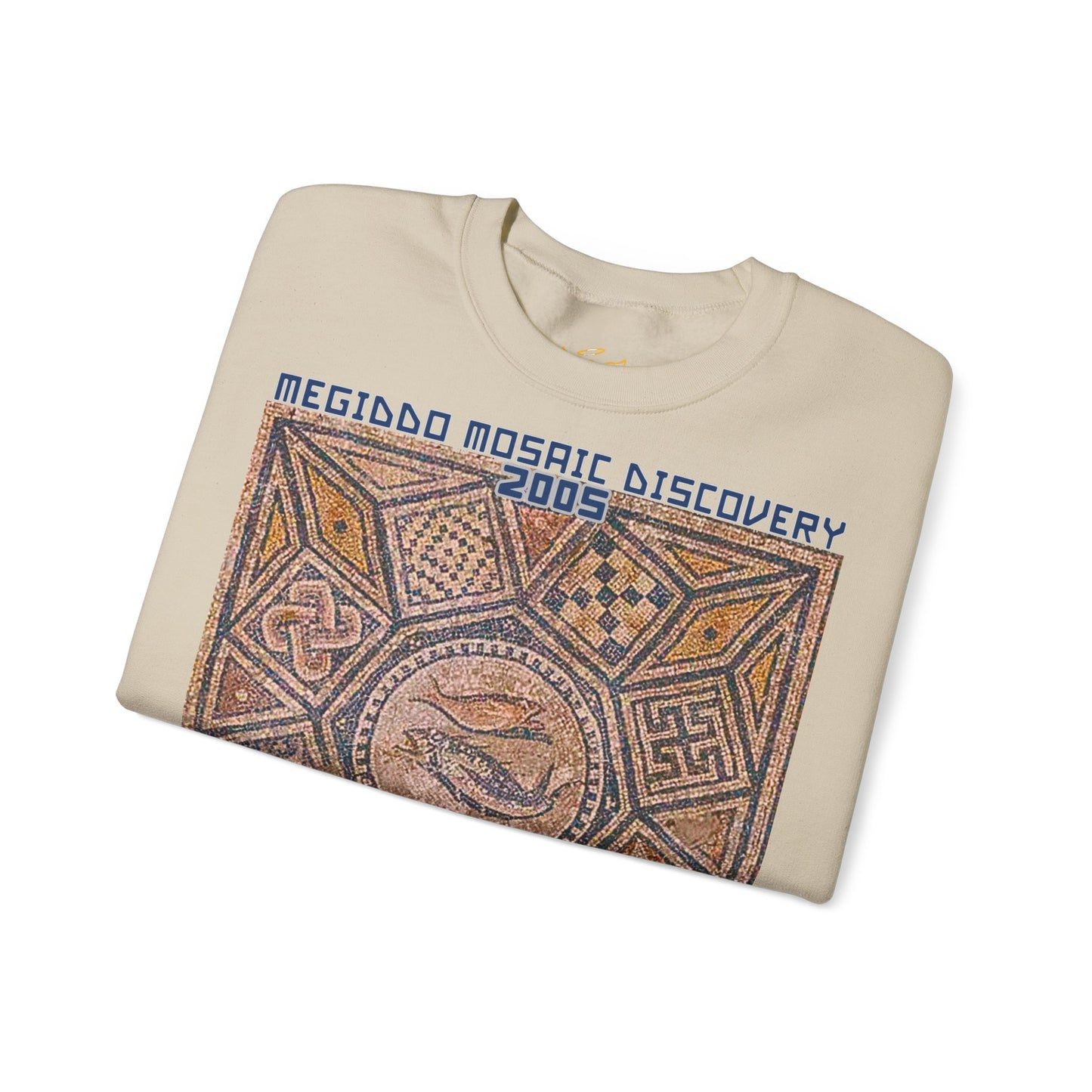 Megiddo Mosaic Unisex Sweatshirt, Catholic Faith Souvenir Sweatshirt. MMD
