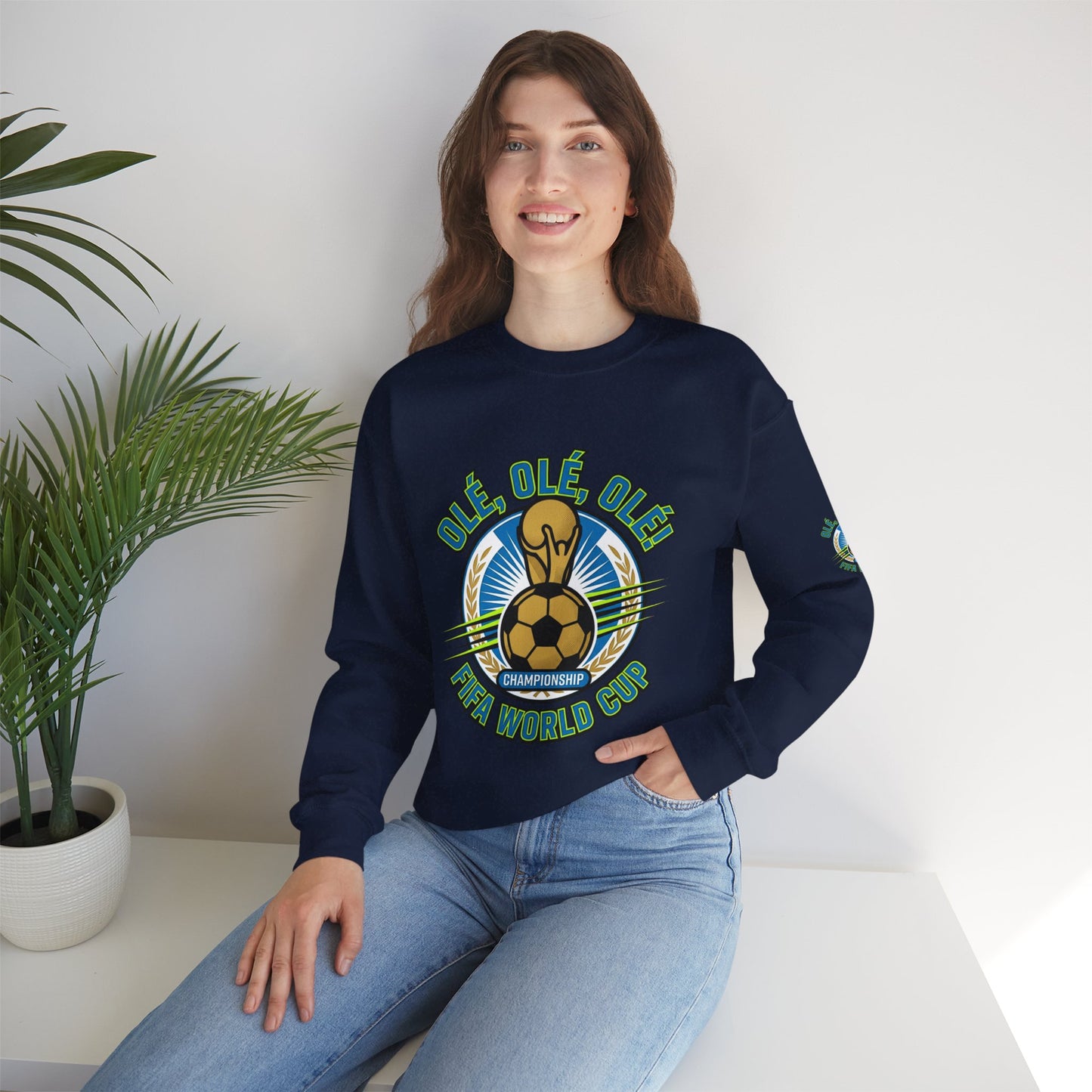 World Cup '26 Soccer Crewneck Sweatshirt — "Olé Olé Olé" Championship Design - Trending Novelties & Gifts