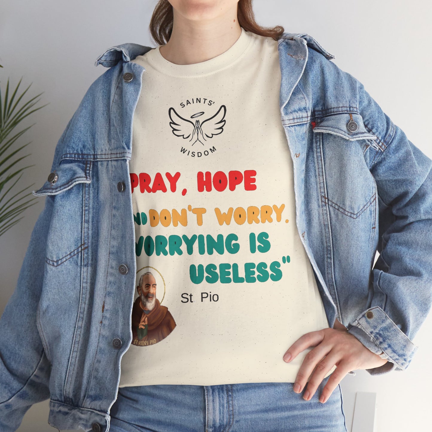 St Padre Pio Quote T-Shirt (CT)