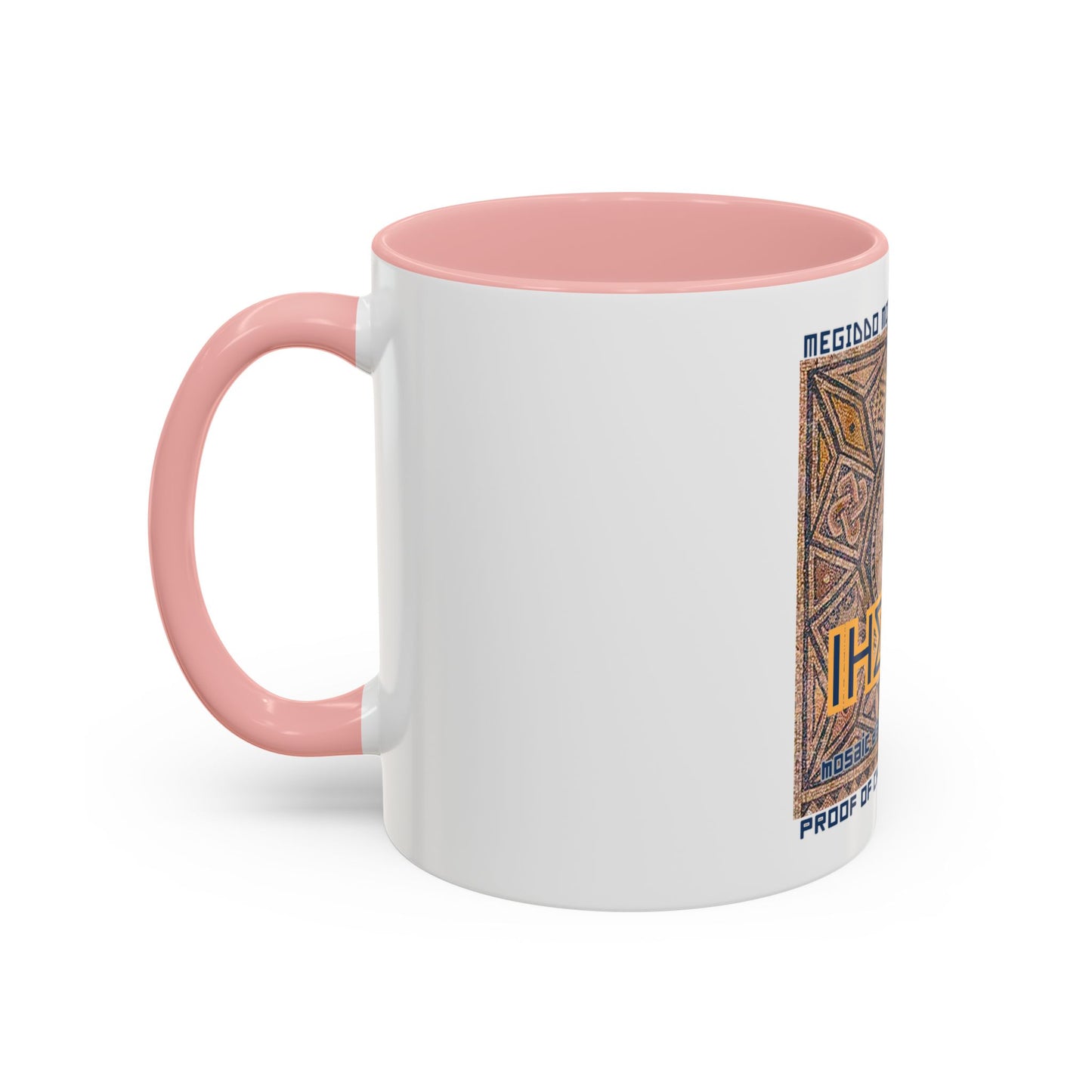 Megiddo Mosaic Accent Coffee Mug, Unique Gift for Christ’s Divinity, Coffee Lover's Gift, Mosaic Art Mug.MMD