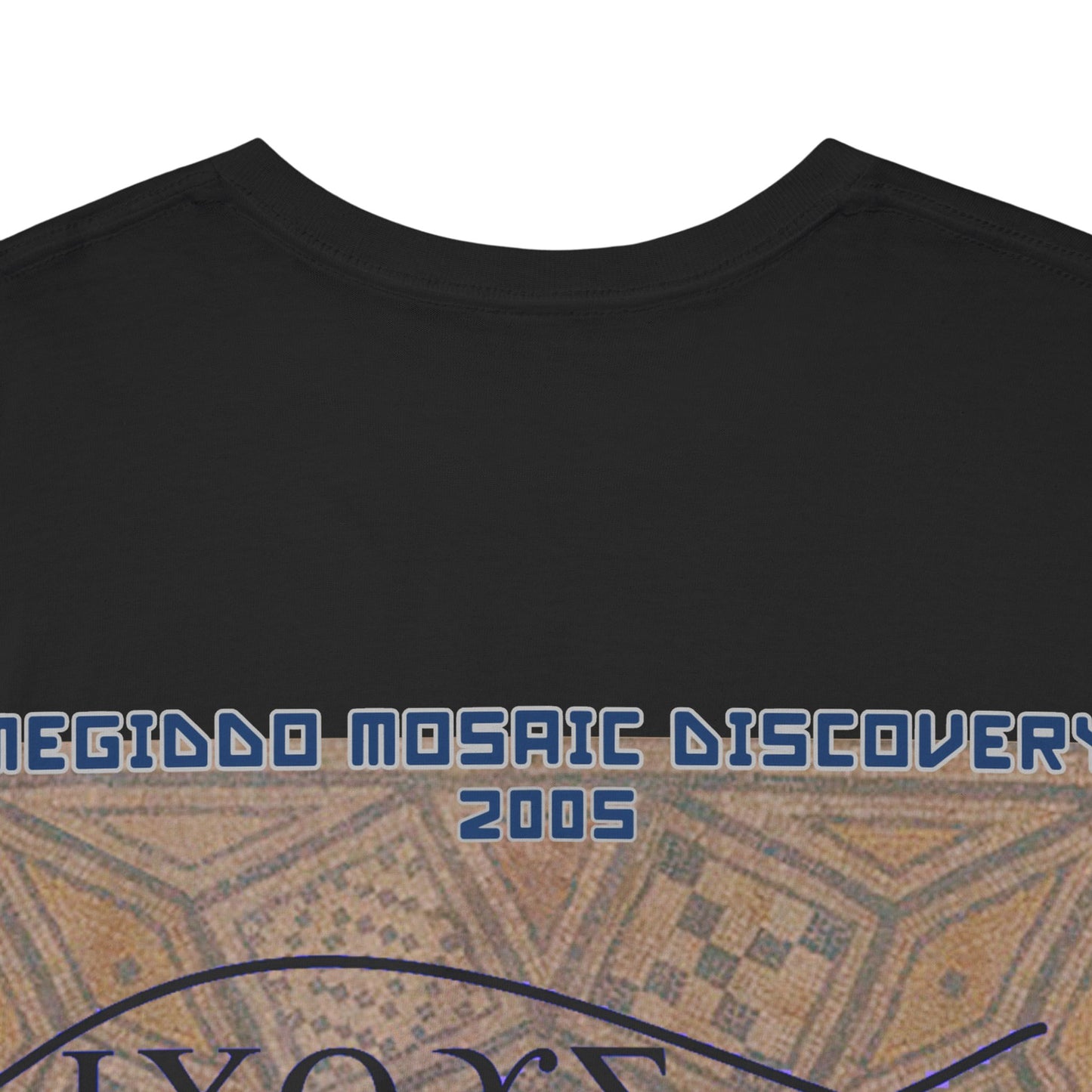Megiddo Mosaic Unisex Tee - Catholic Faith Souvenir T-Shirt. MMD