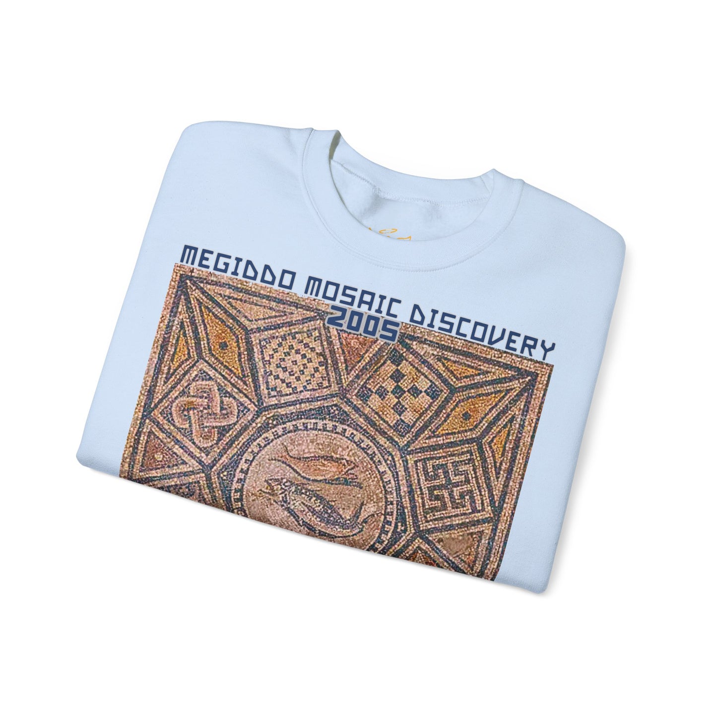 Megiddo Mosaic Unisex Sweatshirt, Catholic Faith Souvenir Sweatshirt. MMD