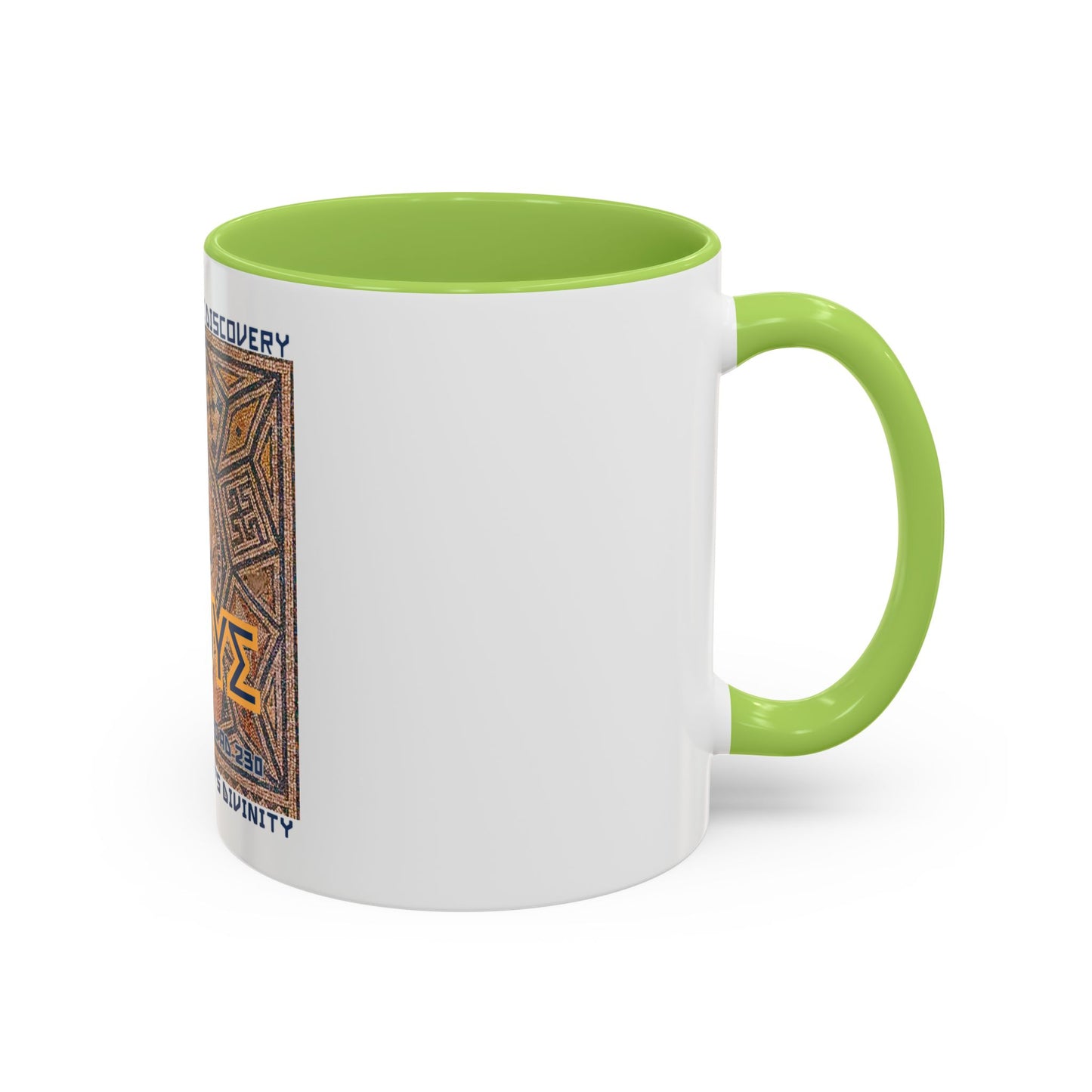 Megiddo Mosaic Accent Coffee Mug, Unique Gift for Christ’s Divinity, Coffee Lover's Gift, Mosaic Art Mug.MMD
