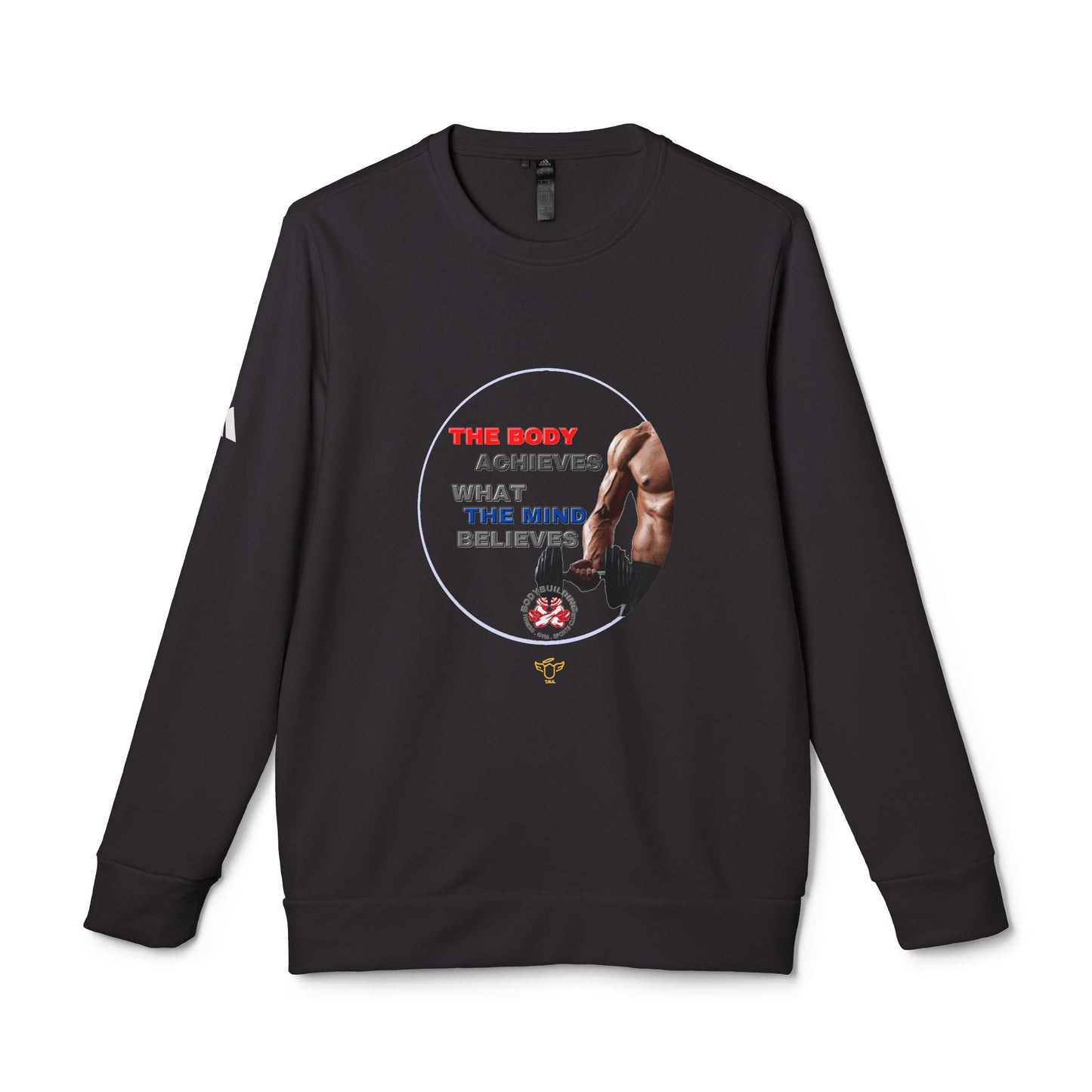 Adidas Sports Sweatshirt with Motivational Quote