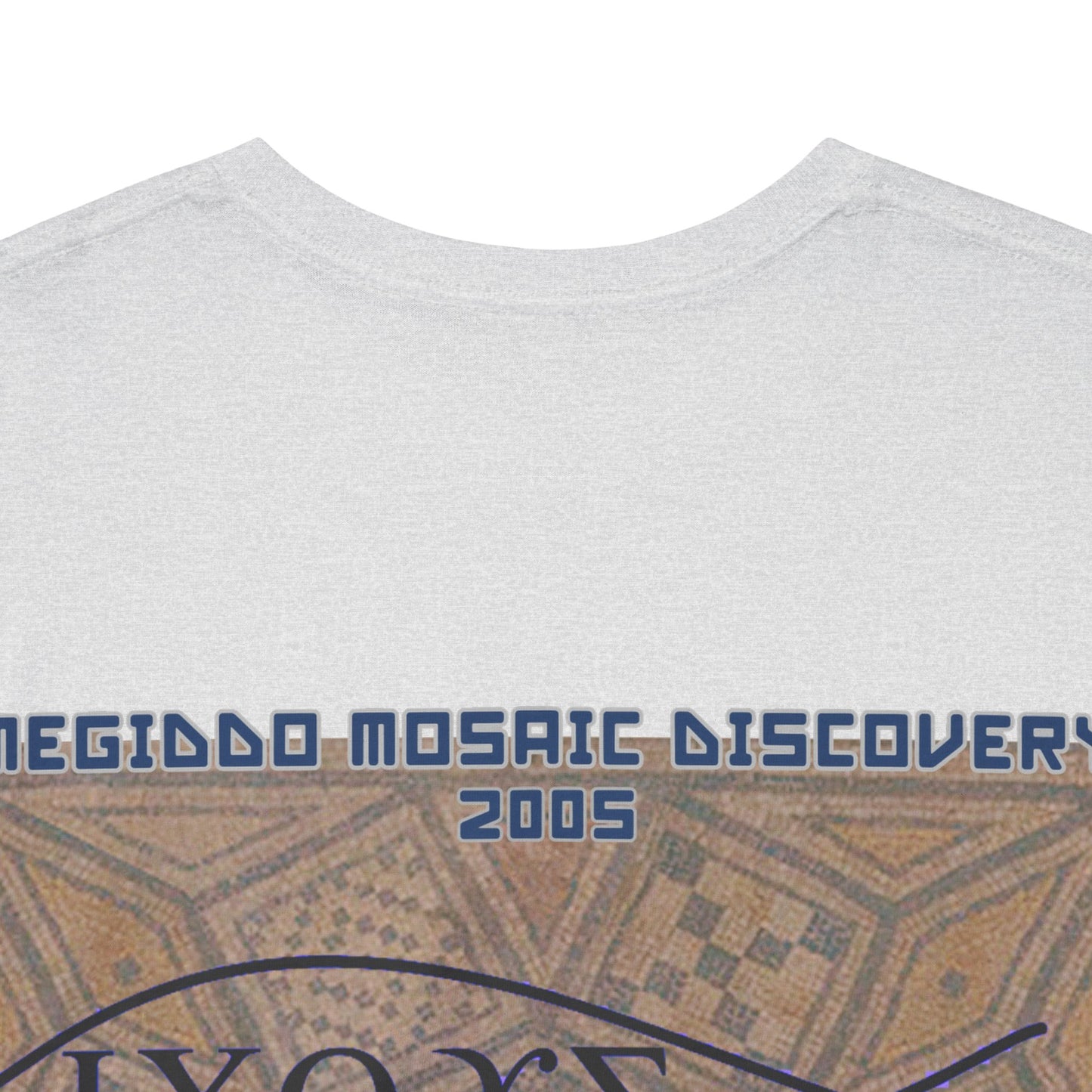 Megiddo Mosaic Unisex Tee - Catholic Faith Souvenir T-Shirt. MMD