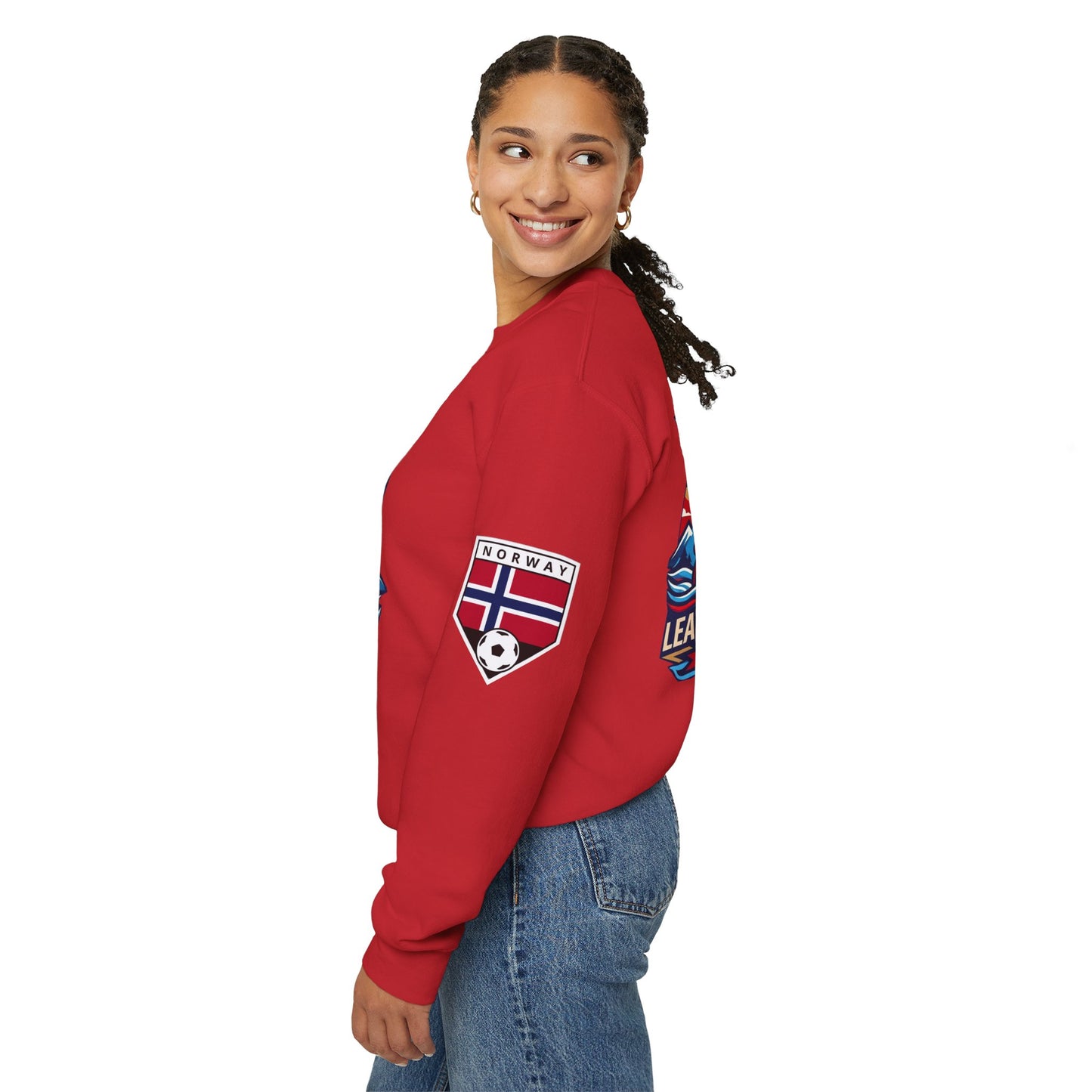 Norway '26 Viking Soccer Sweatshirt — Leaders of the North World Cup Fan Pullover