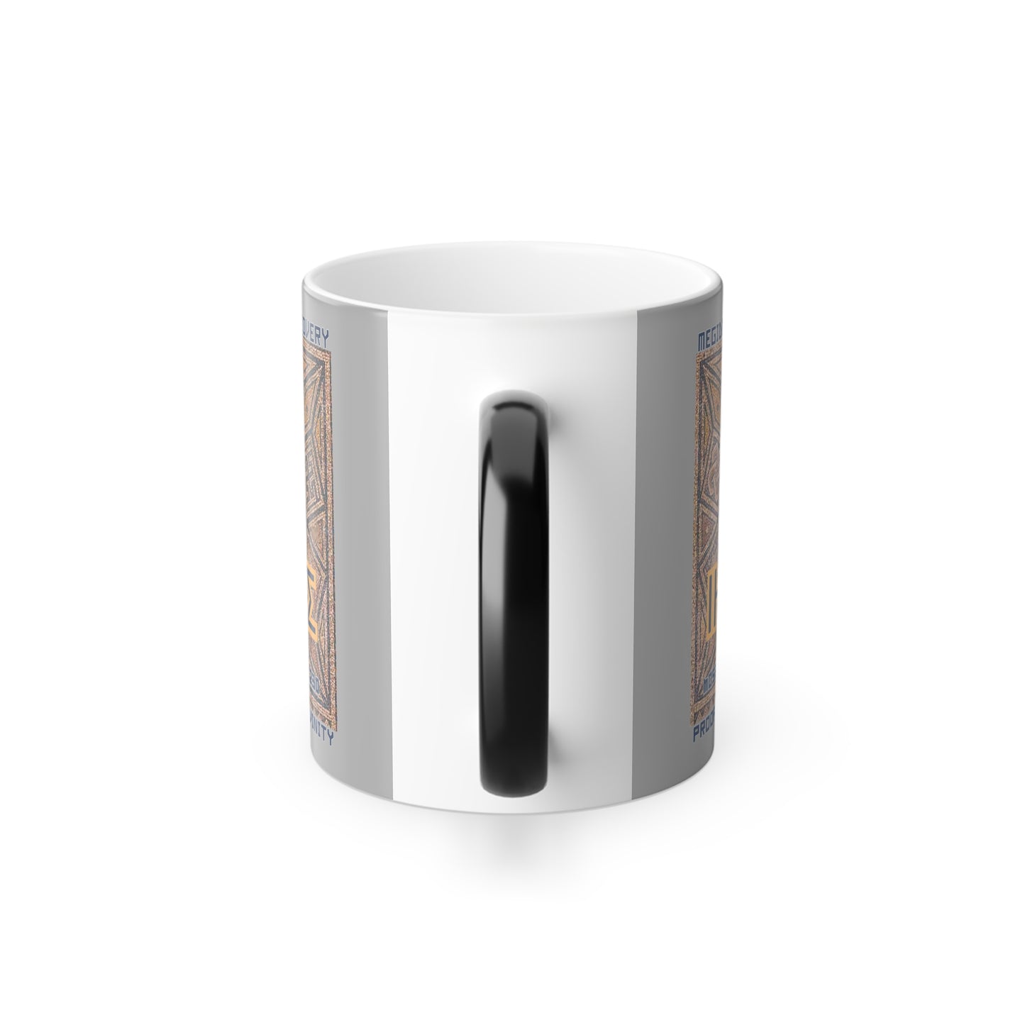 The Megiddo Mosaic Color Changing Mug, Magical Coffee Cup. MMD
