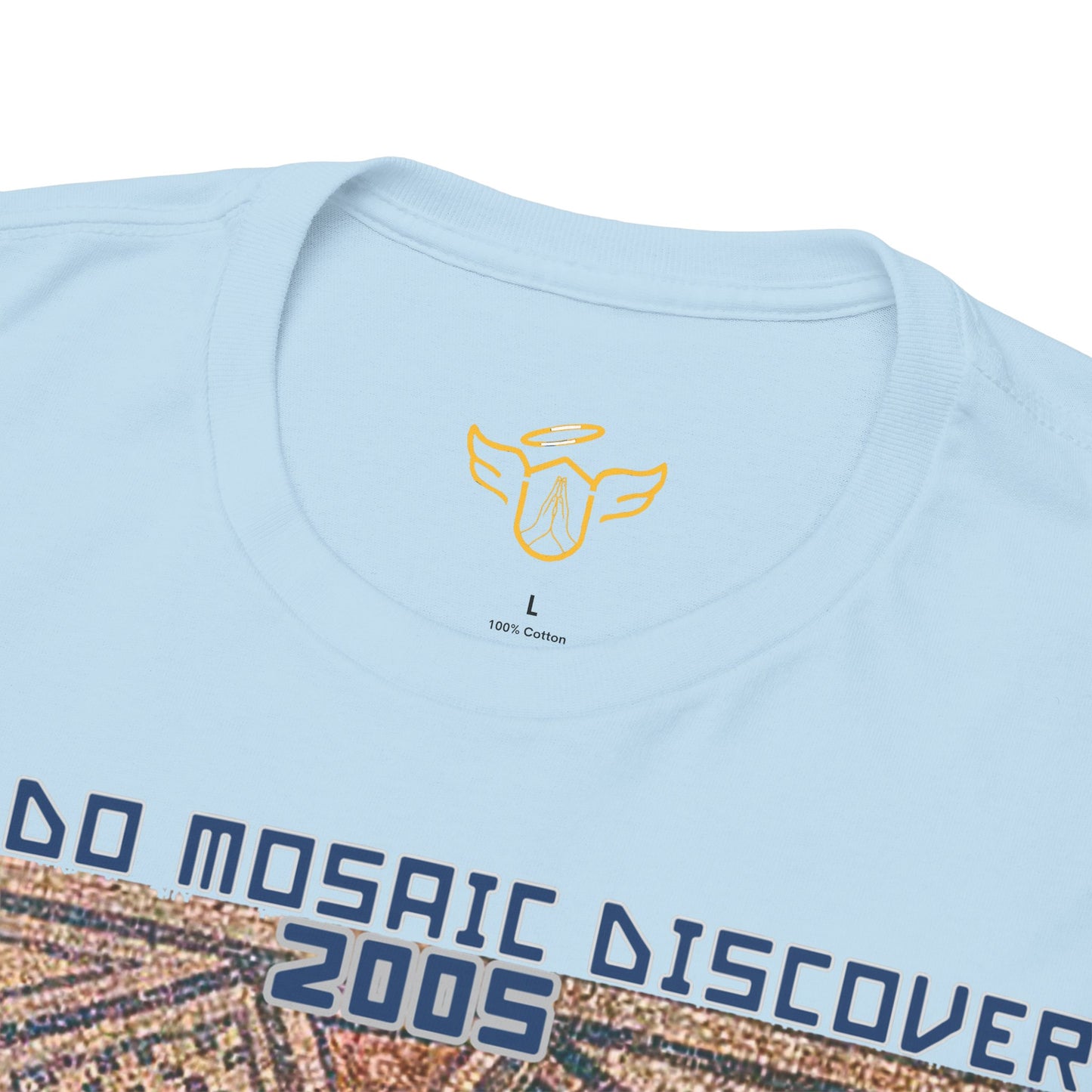 Megiddo Mosaic Unisex Tee - Catholic Faith Souvenir T-Shirt. MMD