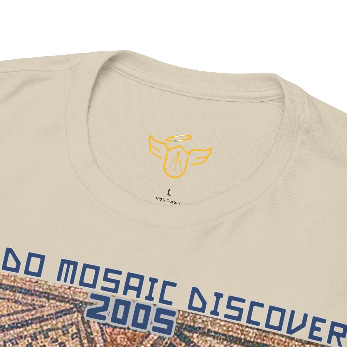 Megiddo Mosaic Unisex Tee - Catholic Faith Souvenir T-Shirt. MMD