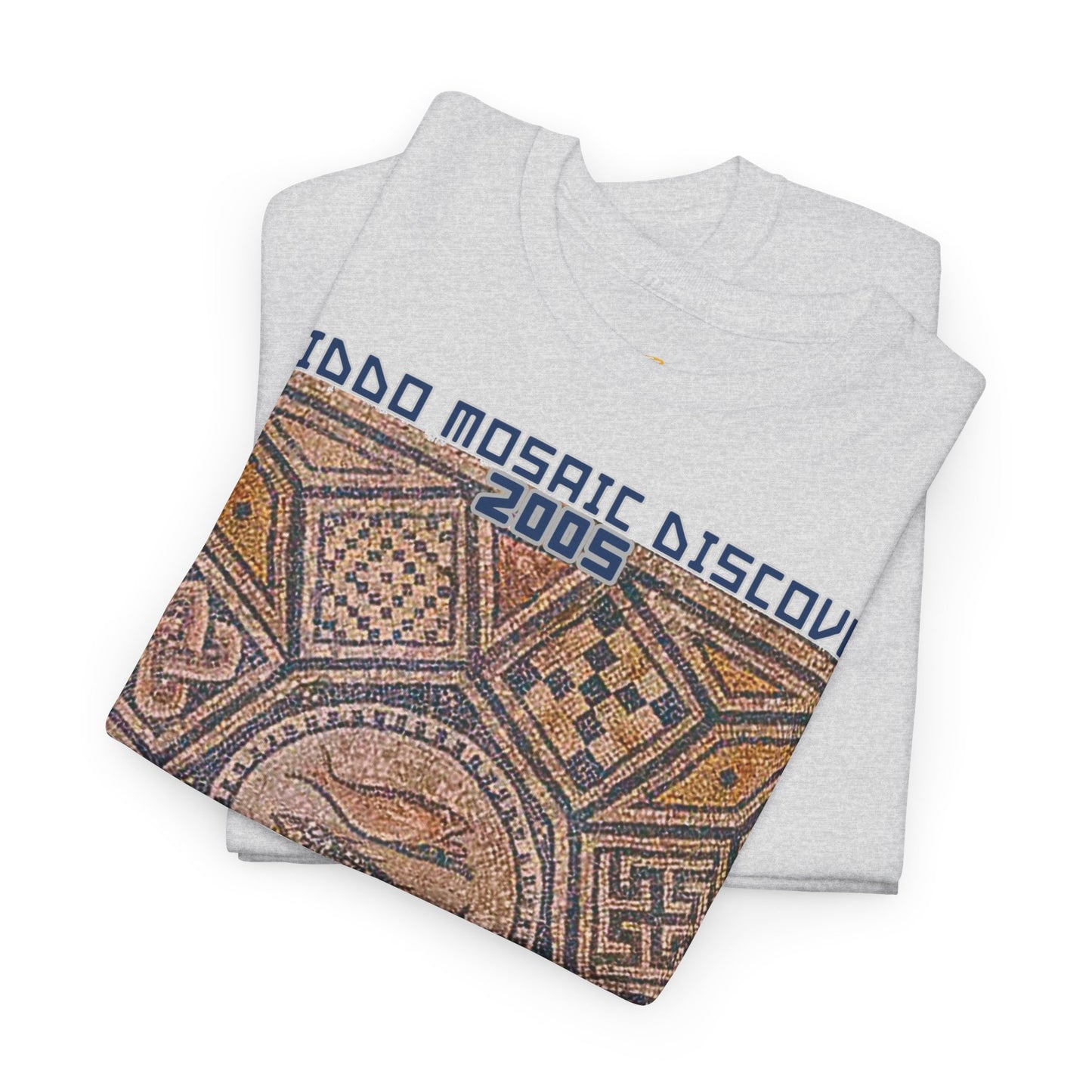 Megiddo Mosaic Unisex Tee - Catholic Faith Souvenir T-Shirt. MMD