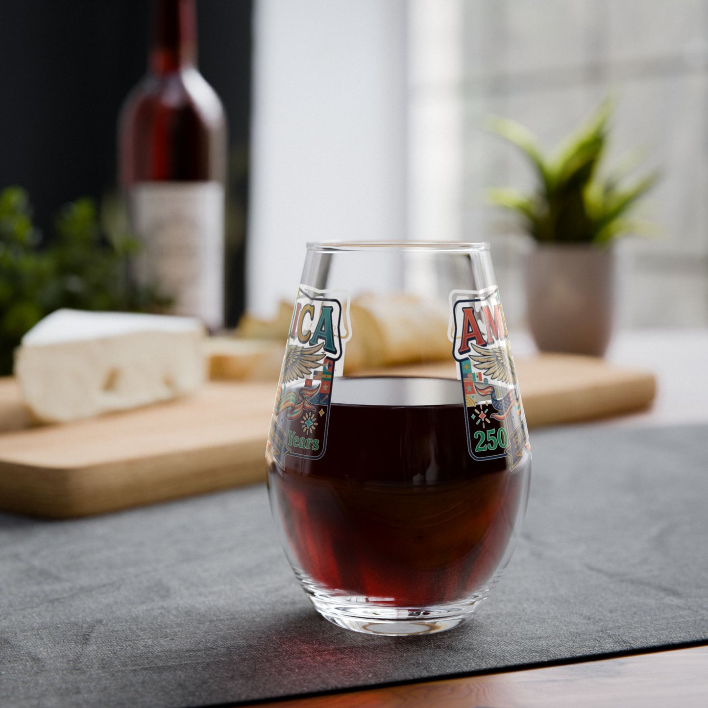 America 250th Anniversary Stemless Wine Glass – USA 250th ANNIVERSARY Stemless Wine Glass - Trending Novelties & Gifts
