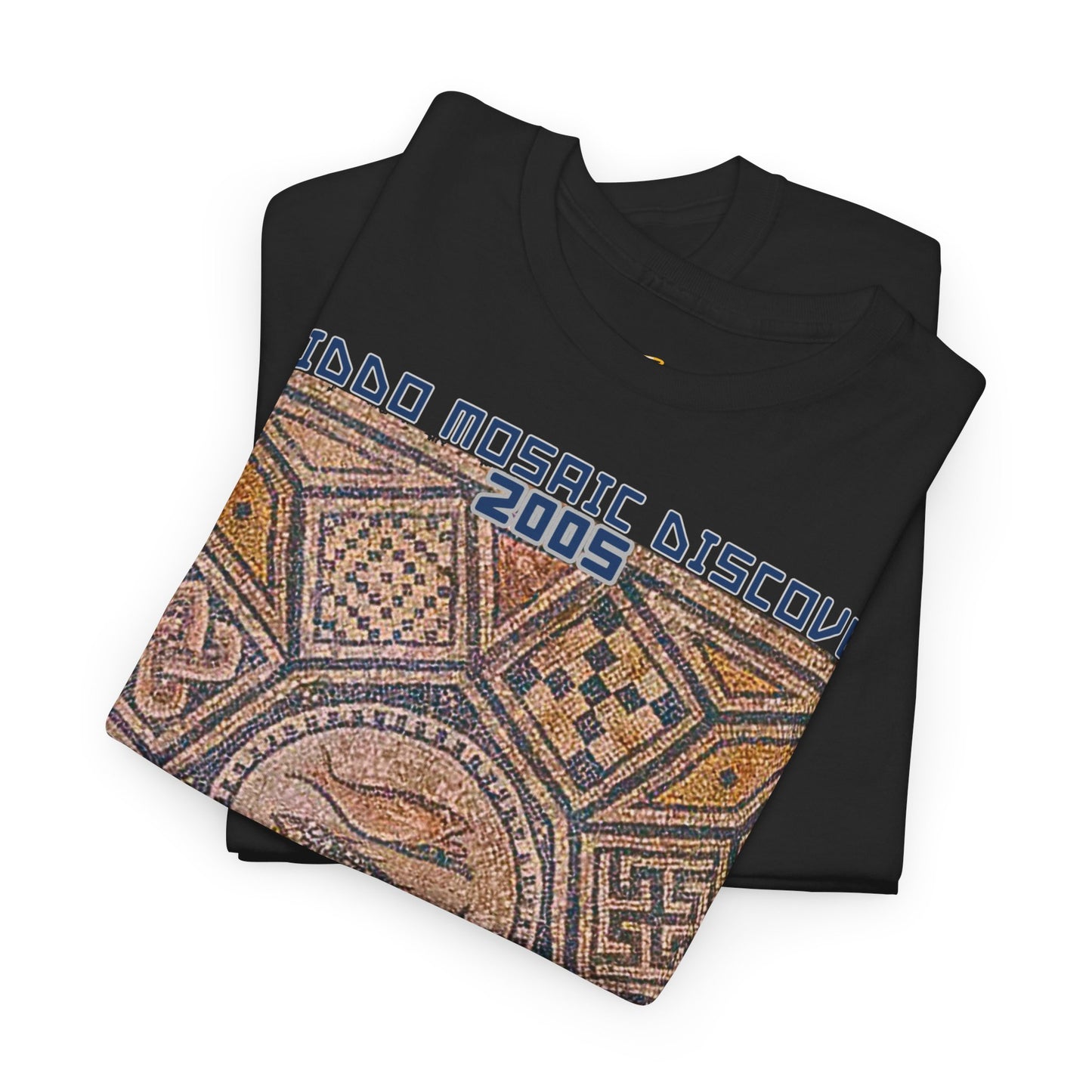 Megiddo Mosaic Unisex Tee - Catholic Faith Souvenir T-Shirt. MMD