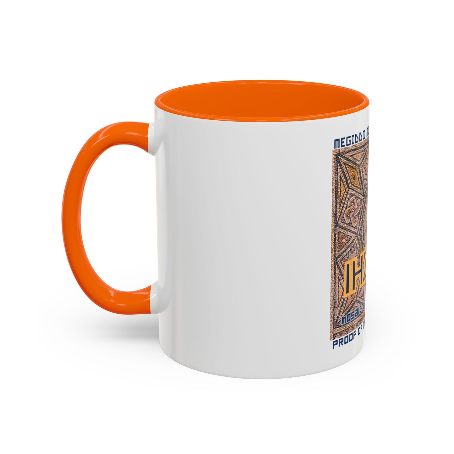 Megiddo Mosaic Accent Coffee Mug, Unique Gift for Christ’s Divinity, Coffee Lover's Gift, Mosaic Art Mug.MMD