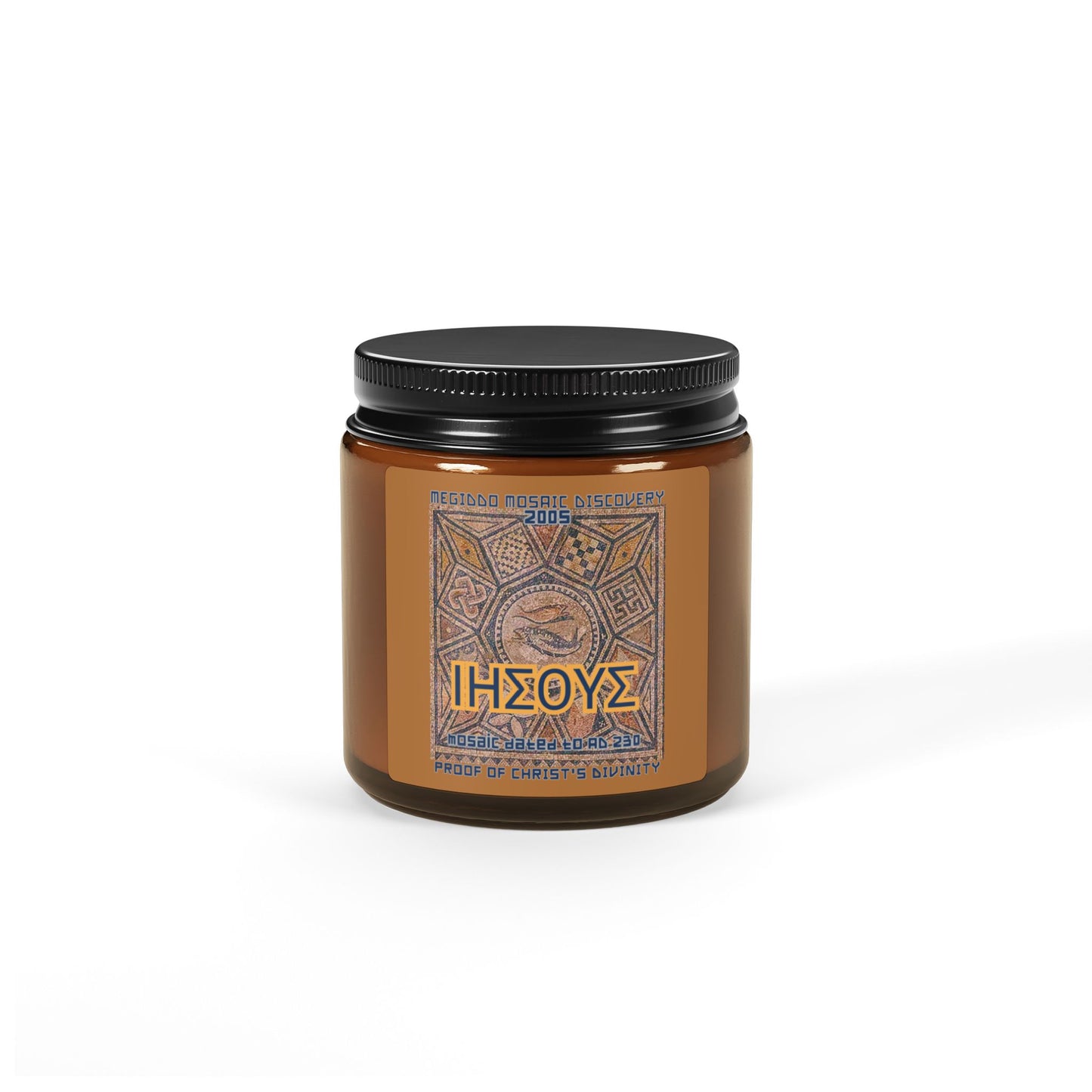 Megiddo Mosaic Aromatherapy Soy Candle, Eco-friendly candle. MMD