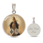 Catholic Saints Pendant - The Blessed Virgin Mary's Miraculous Medal (c)